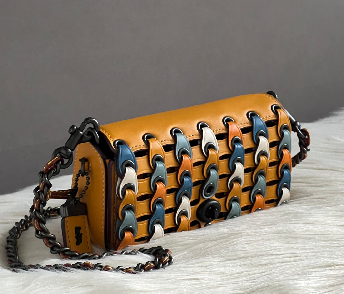 Coach Link Dinkier With Colorblock Crossbody