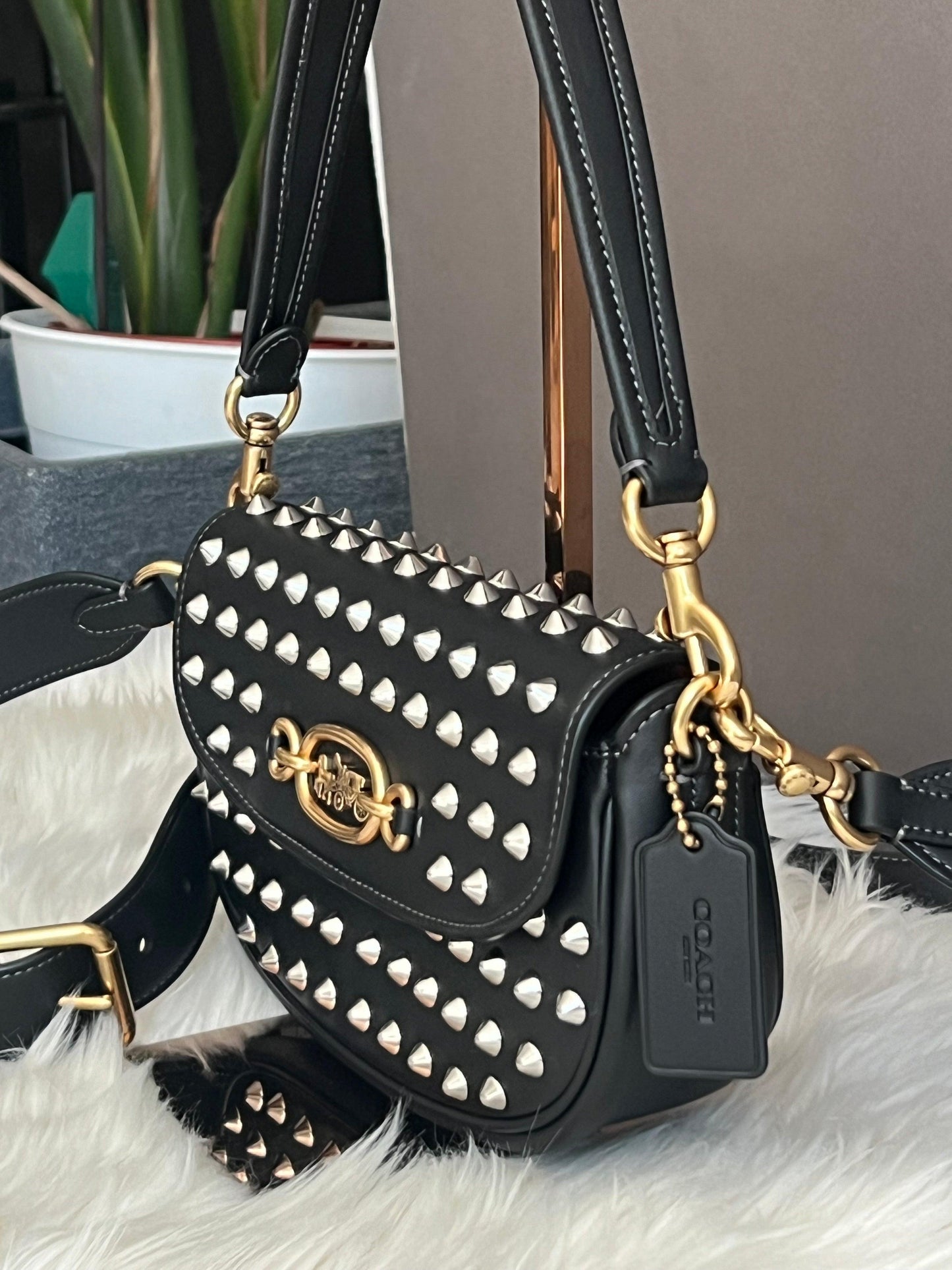 Coach Harley Shoulder Bag 23 with Studs