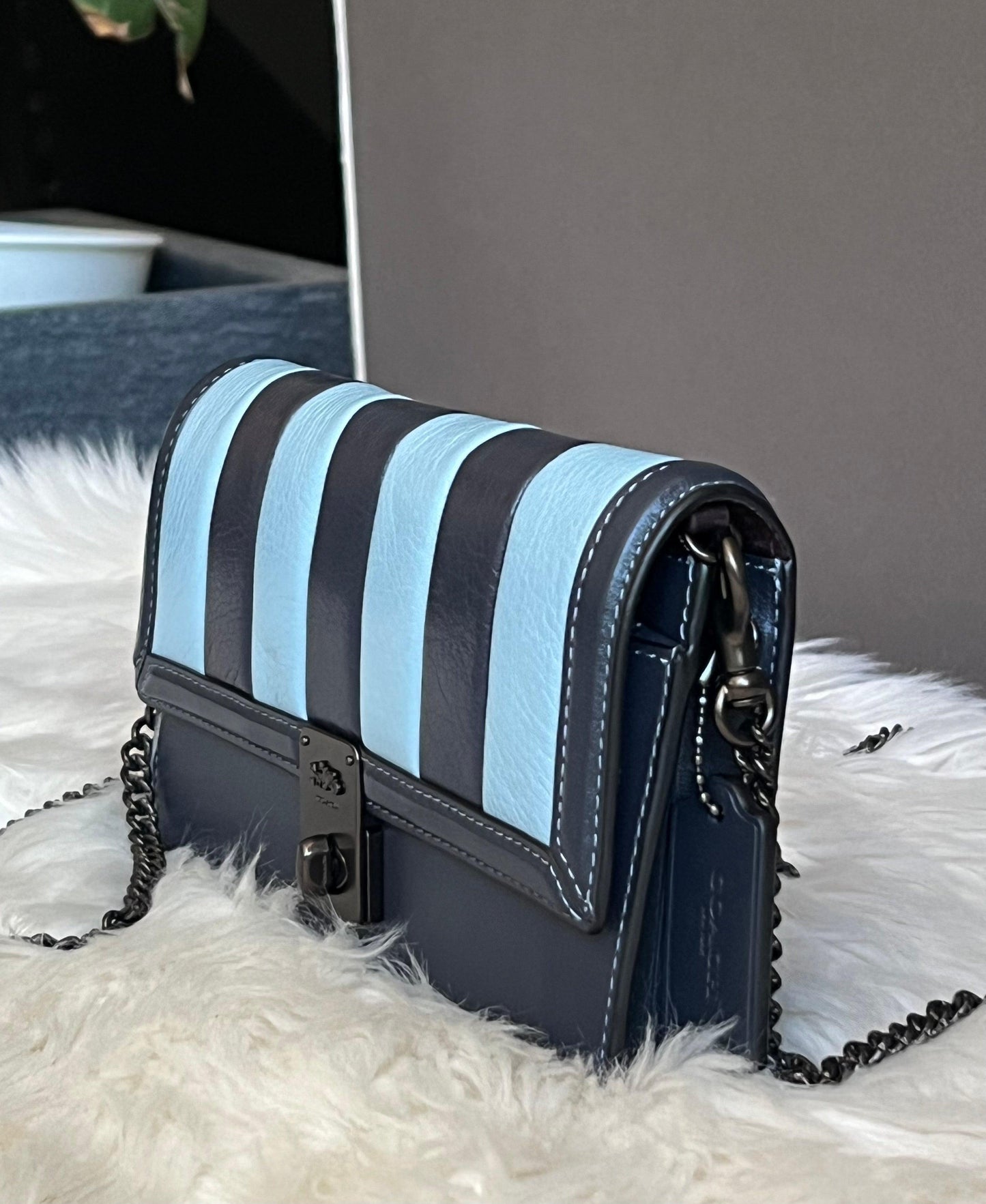 Coach Hutton Clutch with Colorblock Quilting