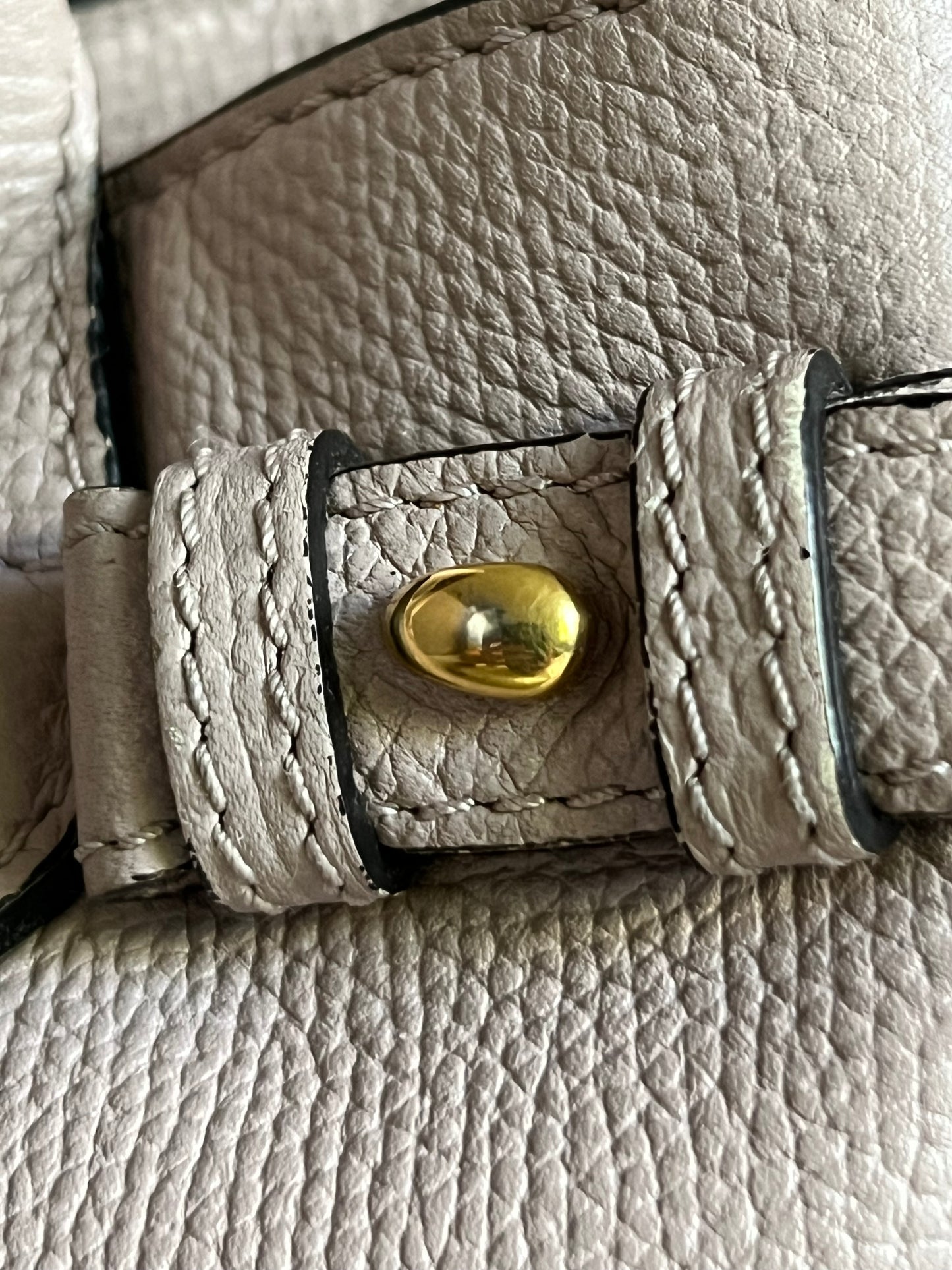 Burberry Derby Leather House Check Small Banner Tote Bag