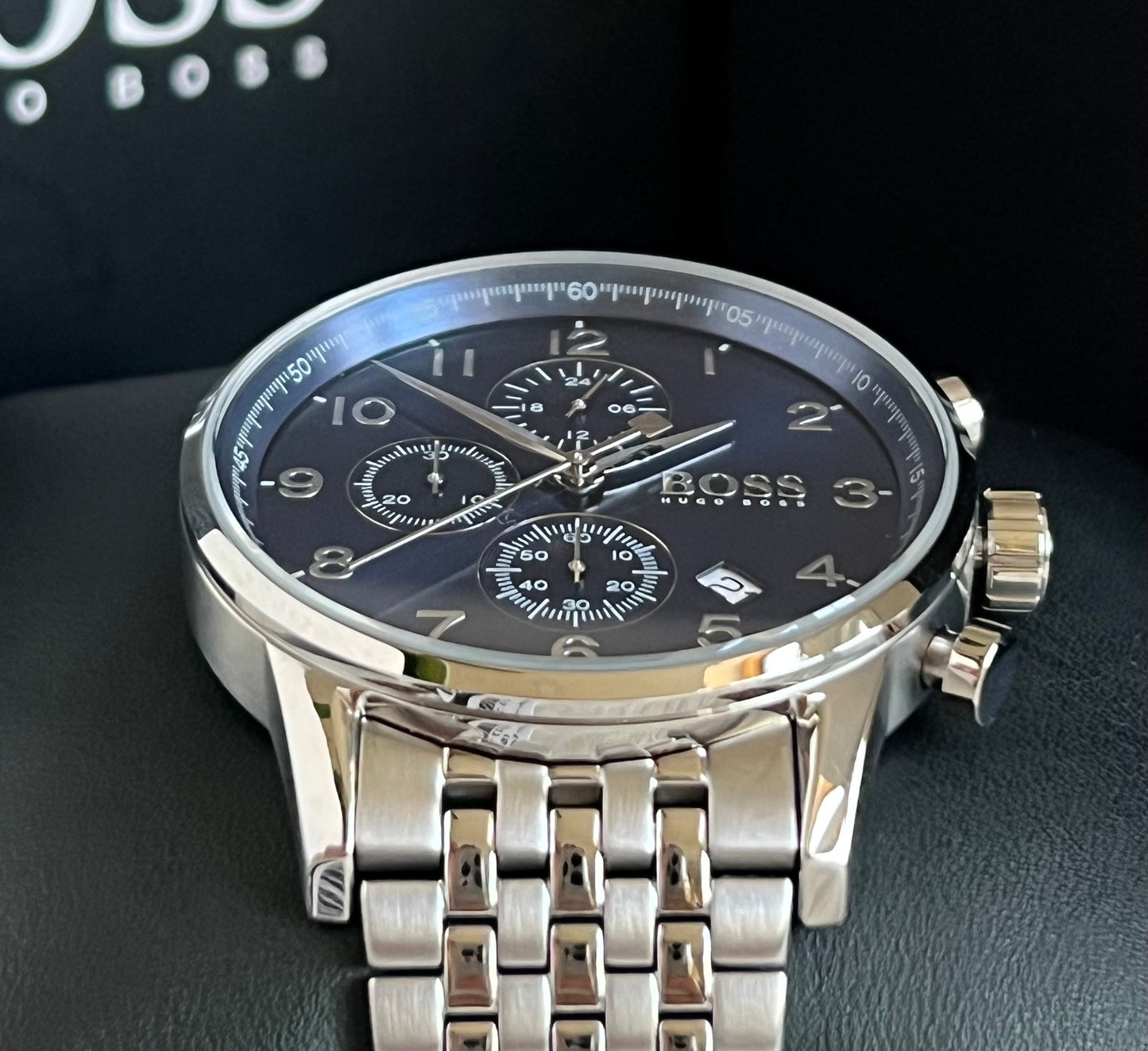 Hugo Boss Men’s Blue Navigator Chronograph Watch
