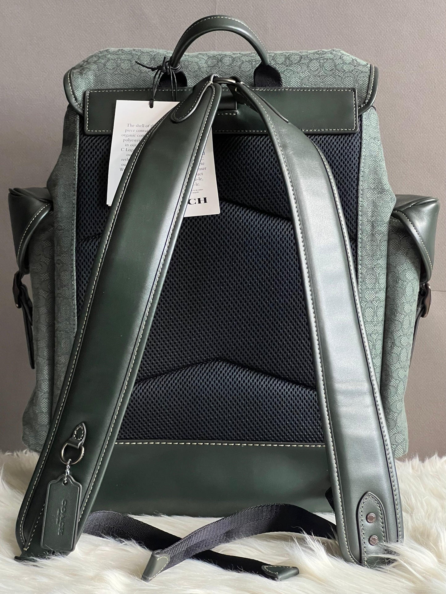 Coach Hitch Backpack in Micro Signature Jacquard
