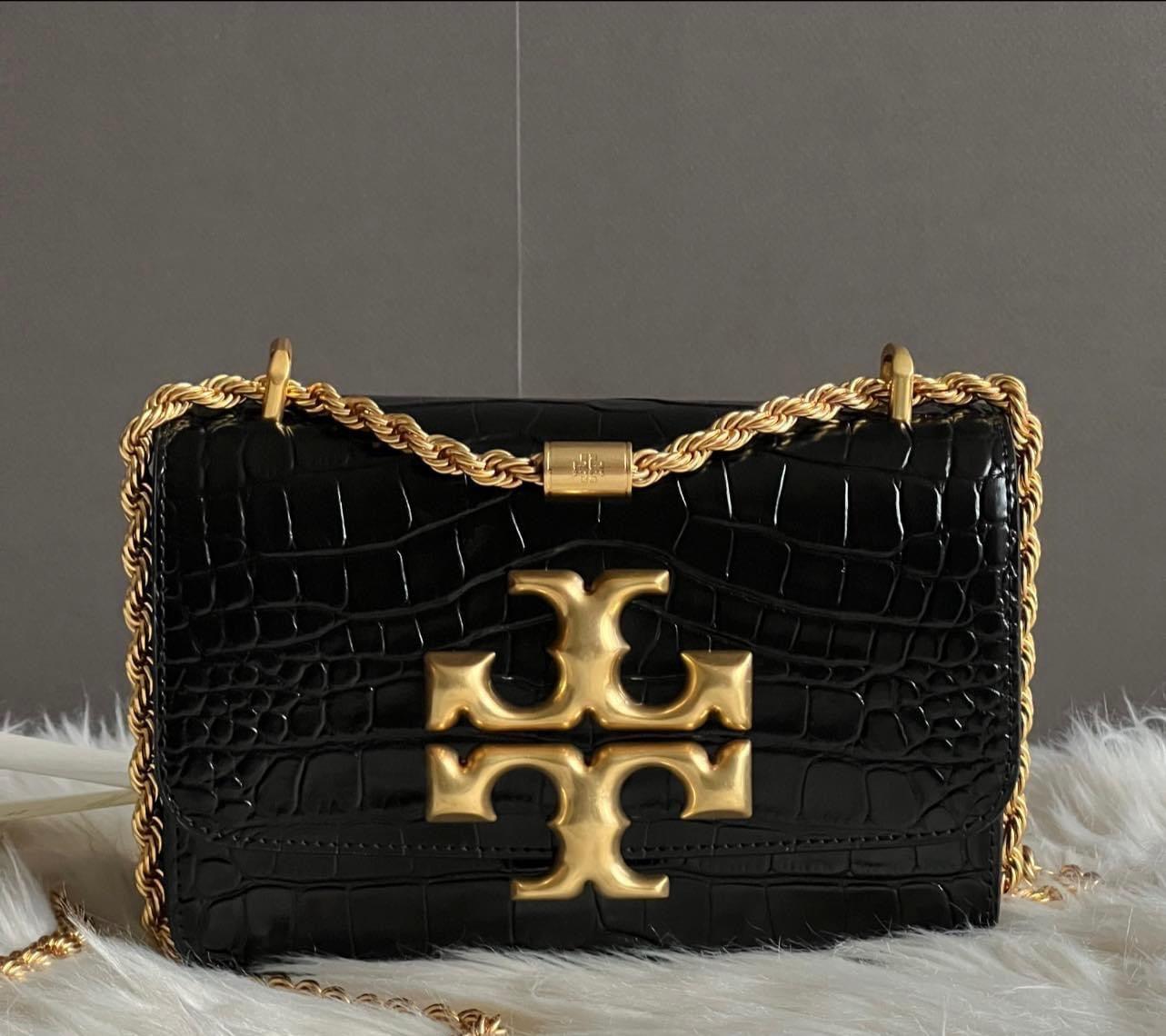 Tory Burch Eleanor Embossed Small Convertible Shoulder Bag