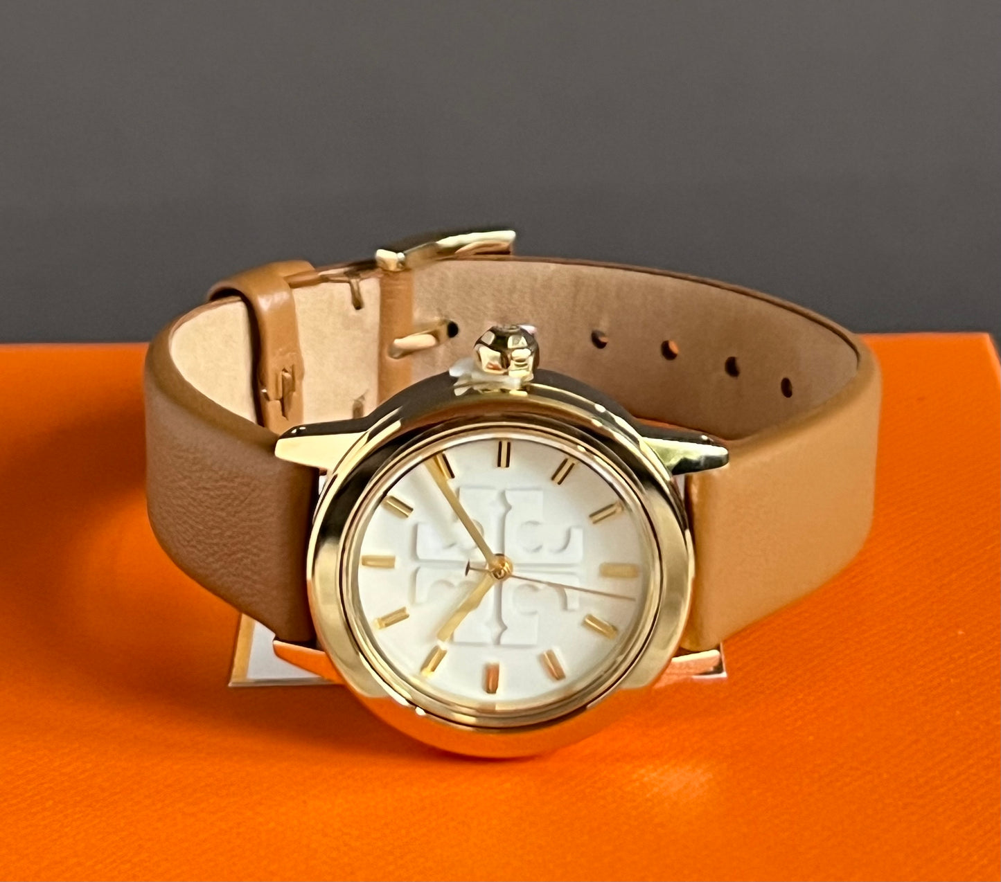 Tory Burch Gigi Leather Strap Watch Gift Set