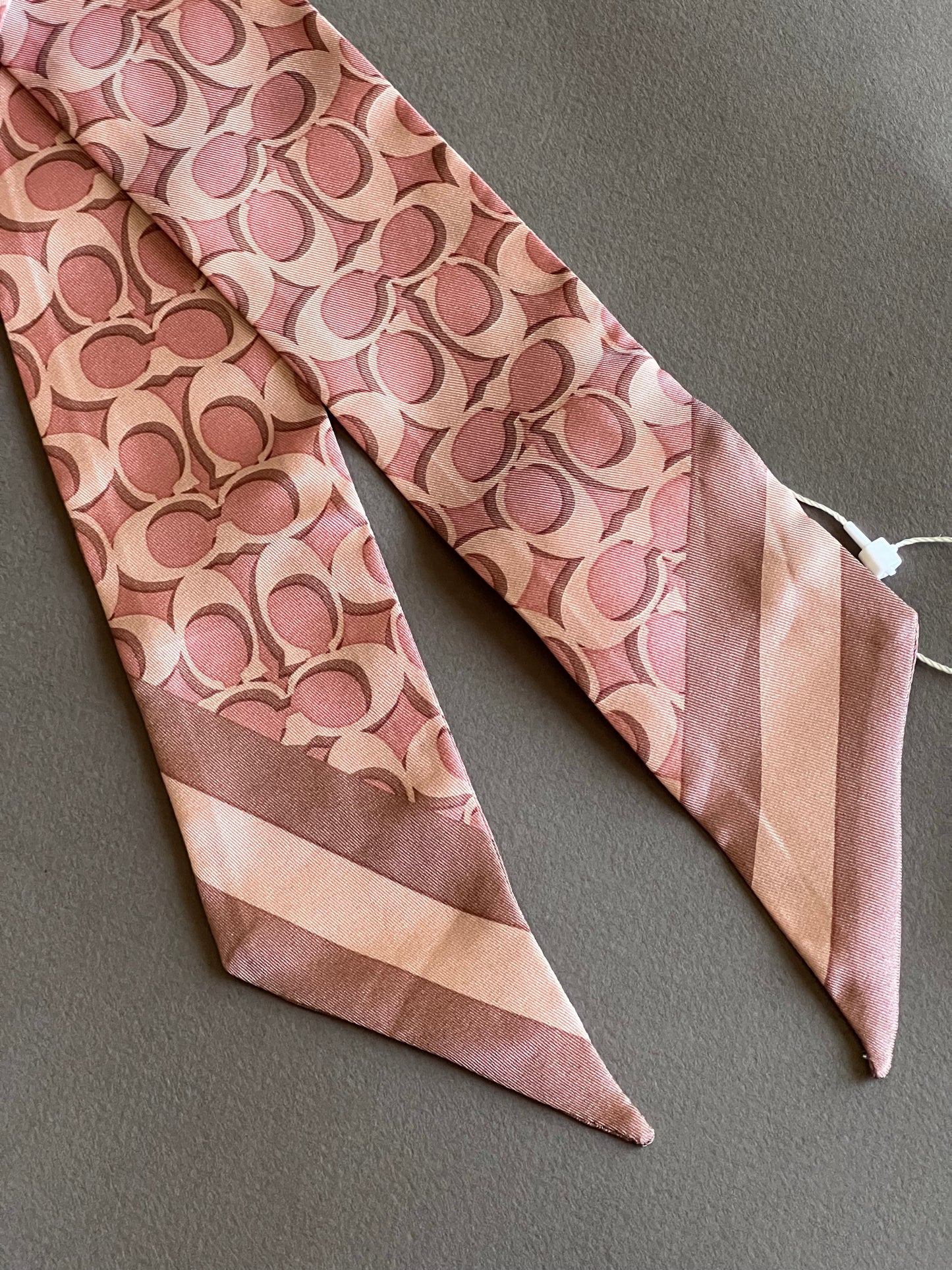 Coach Signature Silk Skinny Scarf