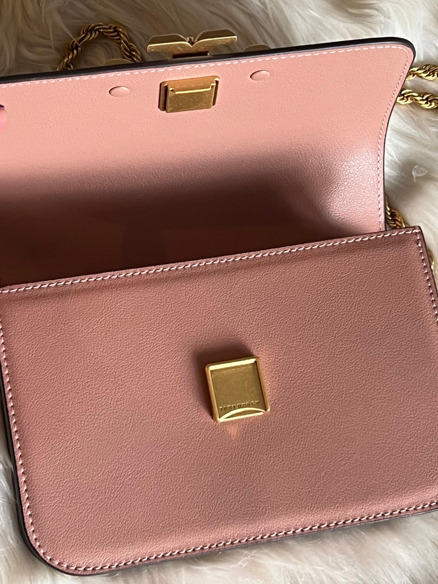 Tory Burch Eleanor Textured Small Convertible Shoulder Bag