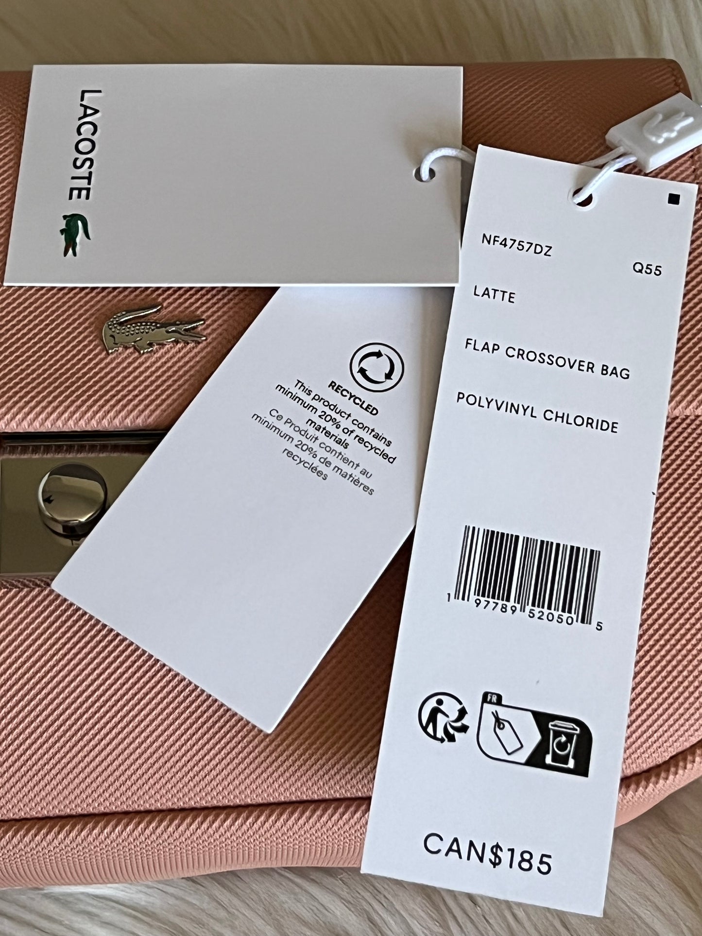 Lacoste Women's Flap Close Shoulder Bag