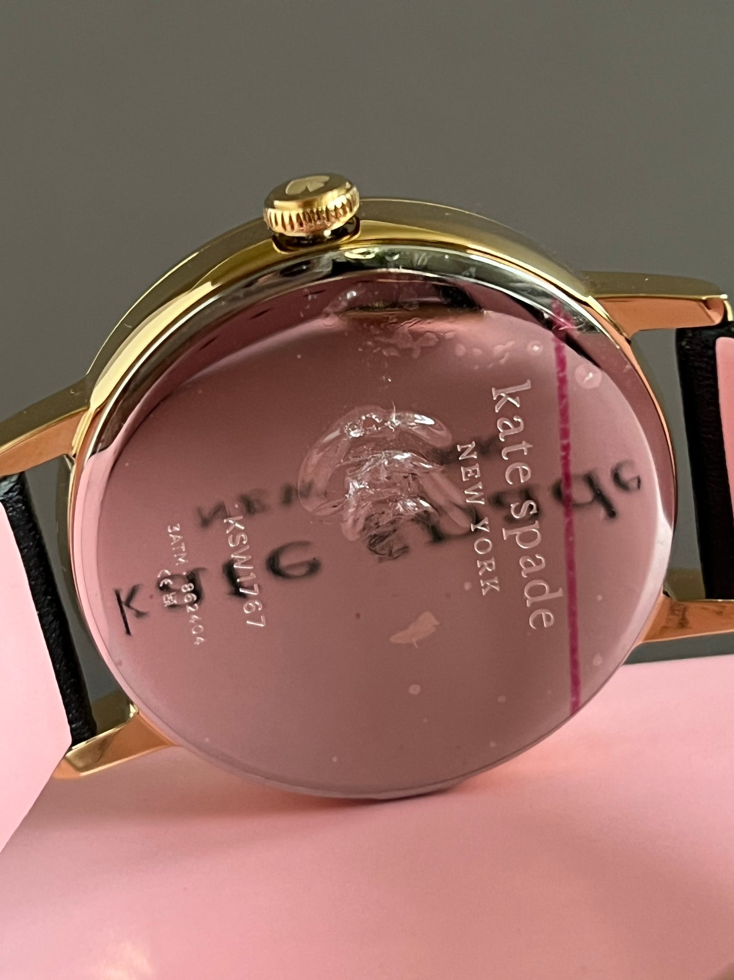 Kate Spade Metro Dot Black Leather Watch