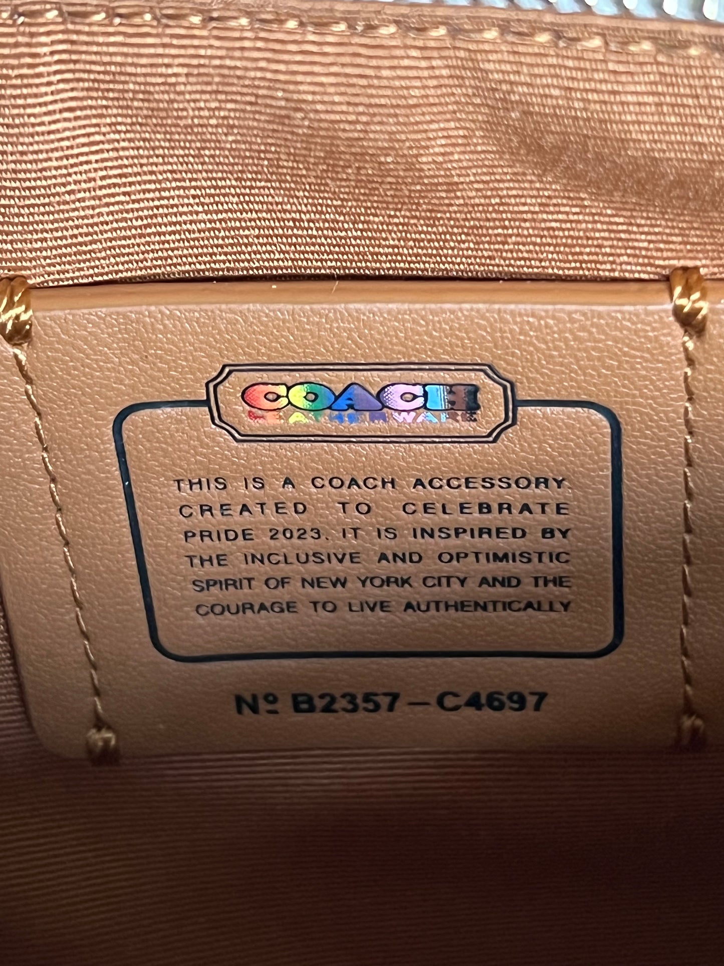 Coach Poppy Crossbody in Rainbow Signature Canvas