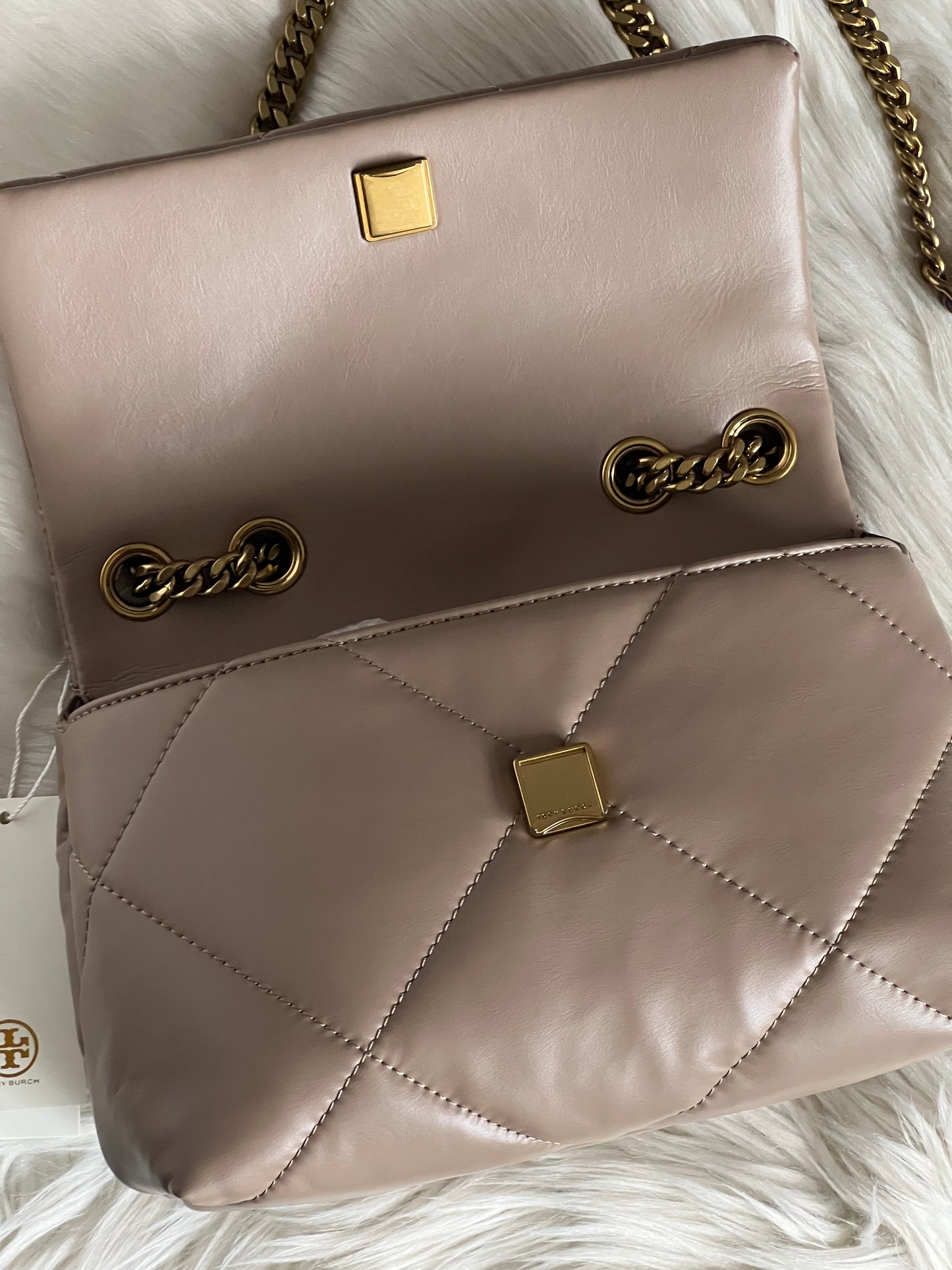 Tory Burch Small Kira Diamond Quilt Convertible Shoulder Bag