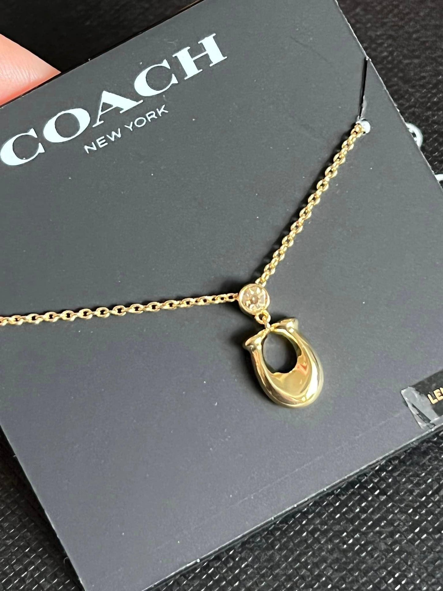 Coach Signature Crystal Necklace