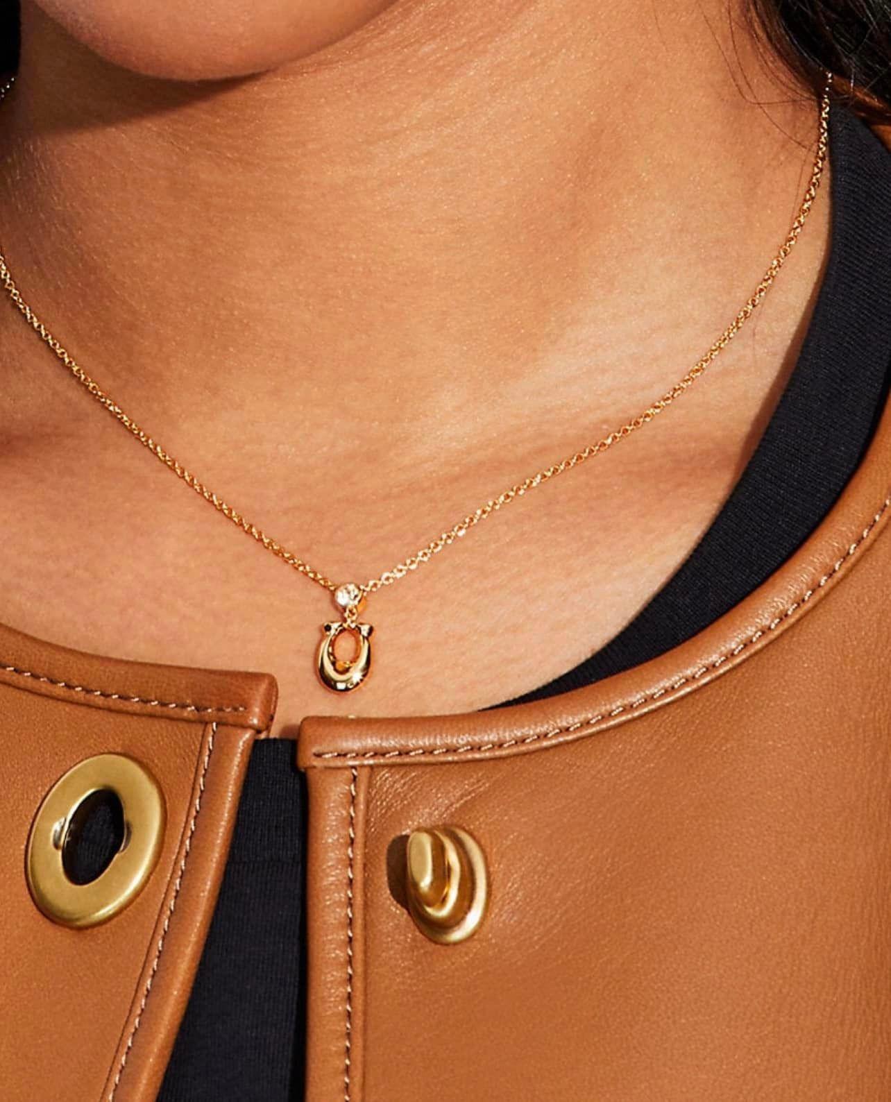 Coach Signature Crystal Necklace