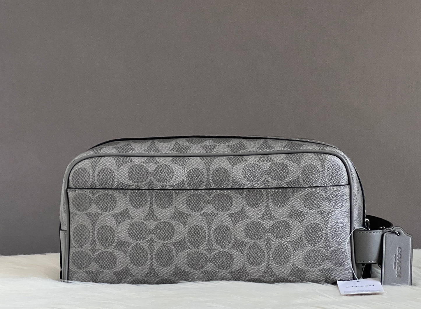 Coach Large Travel Kit In Signature Canvas With Patches