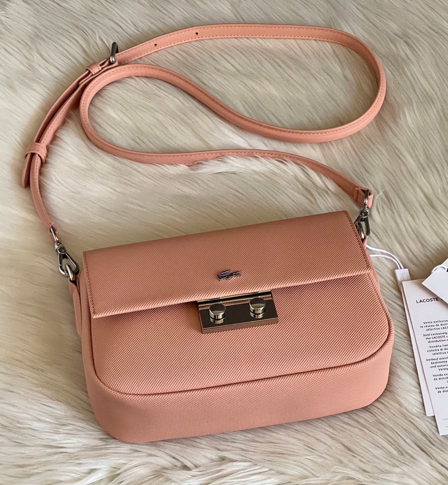 Lacoste Women's Flap Close Shoulder Bag