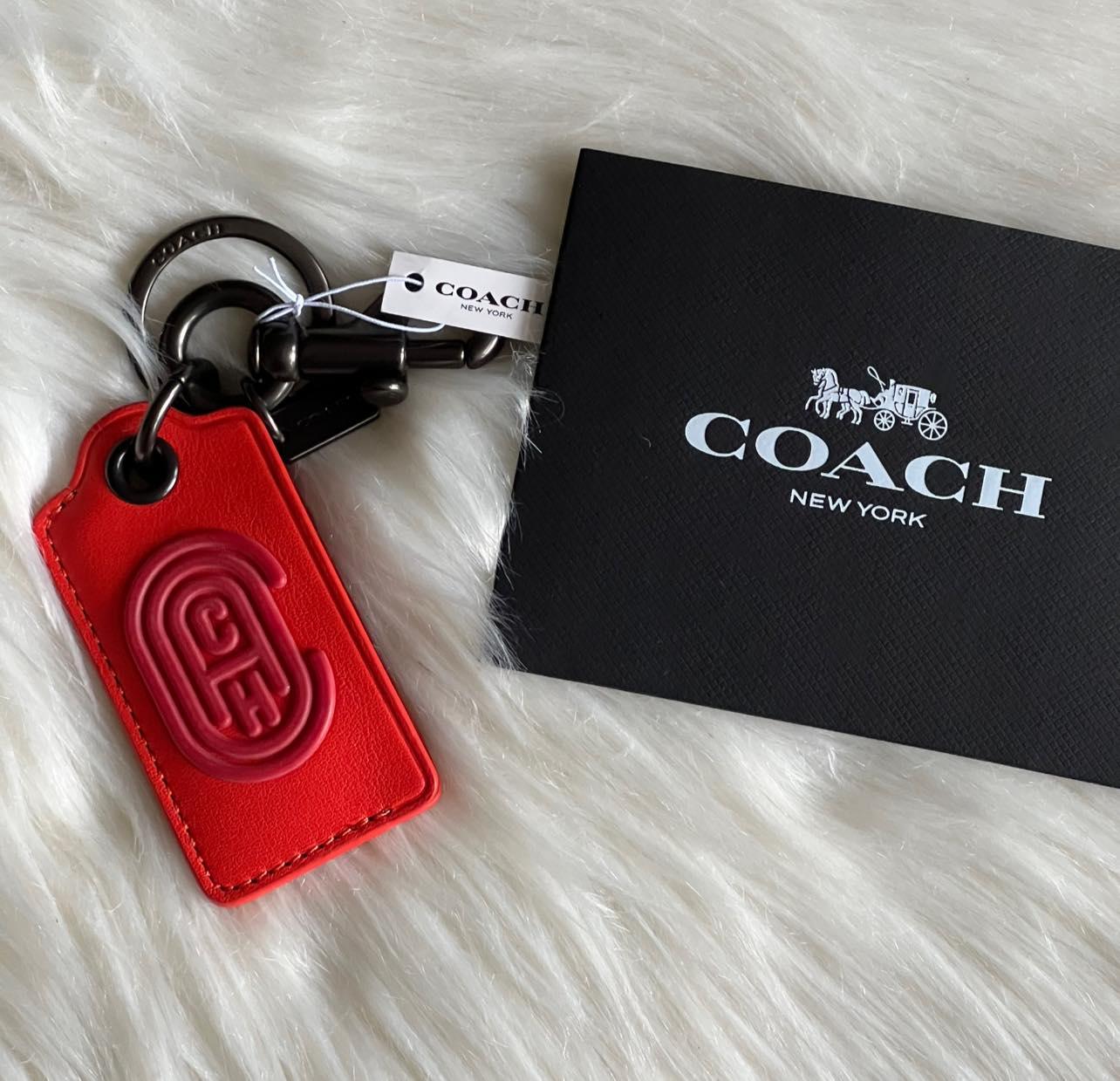Coach 2021 SS Bottle Opener Key Fob with Coach Patch