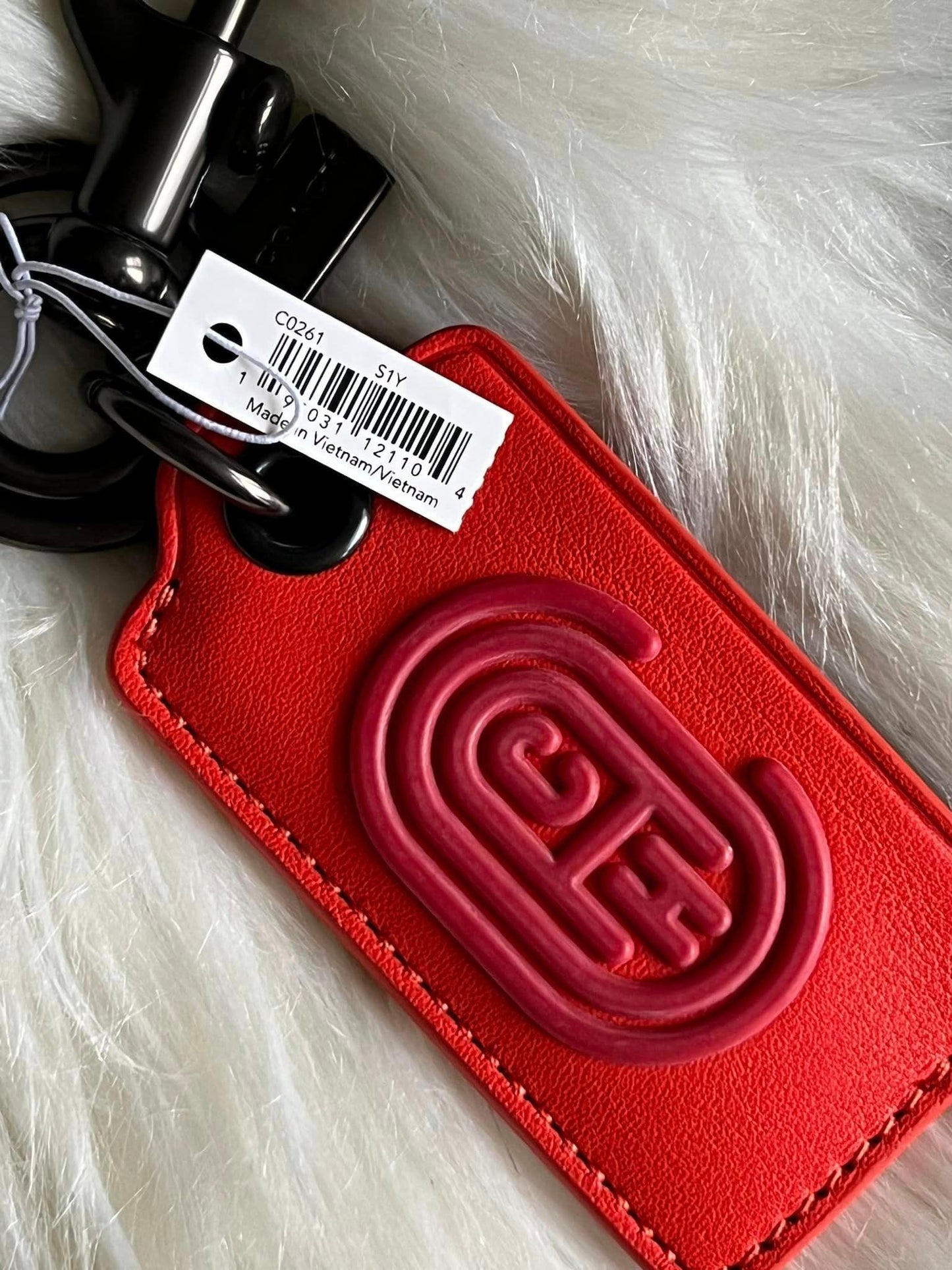 Coach 2021 SS Bottle Opener Key Fob with Coach Patch