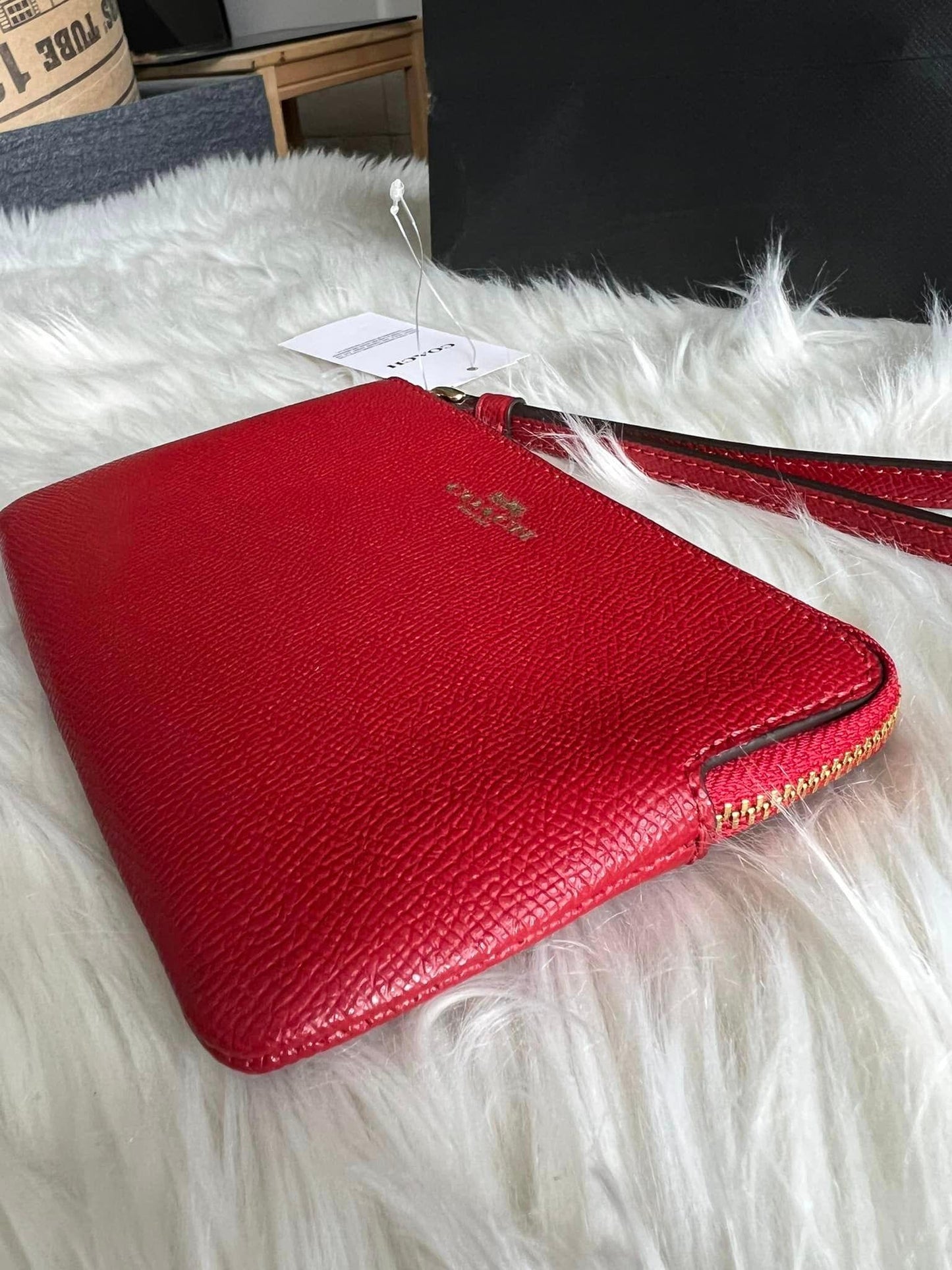 Coach Corner Zip Wristlet