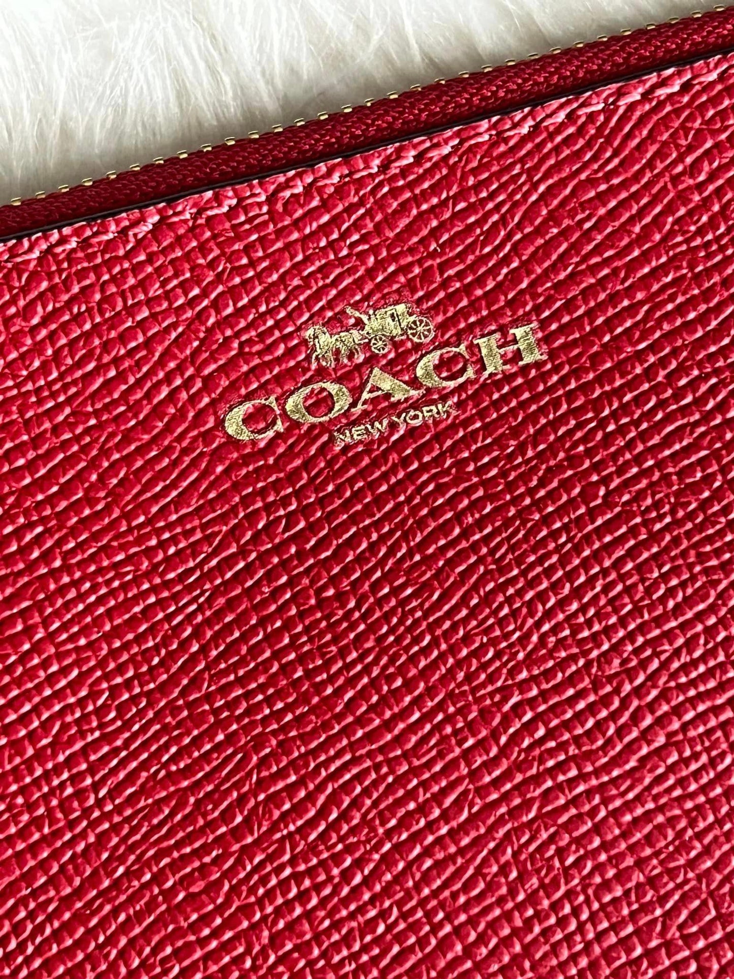 Coach Corner Zip Wristlet