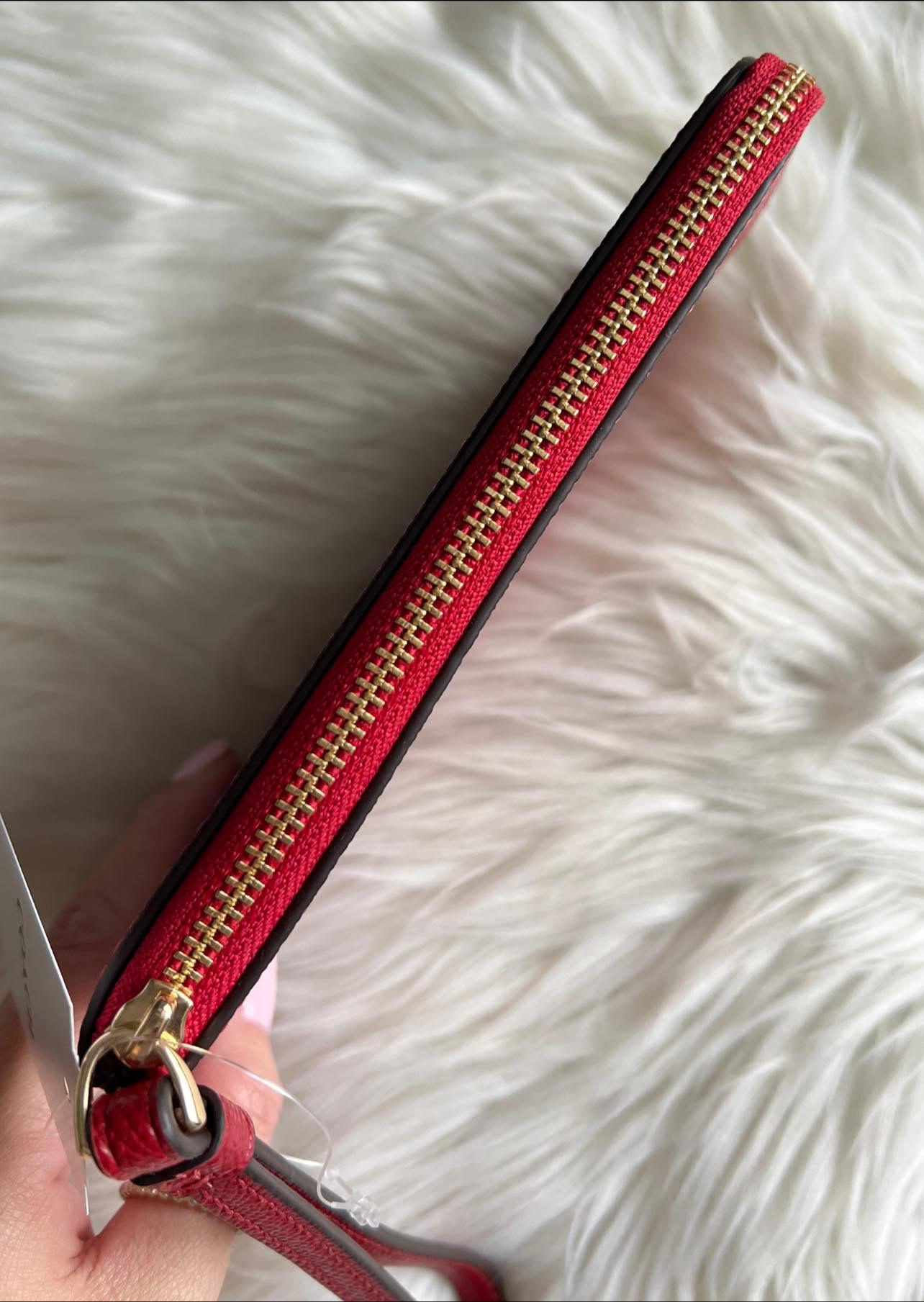 Coach Corner Zip Wristlet