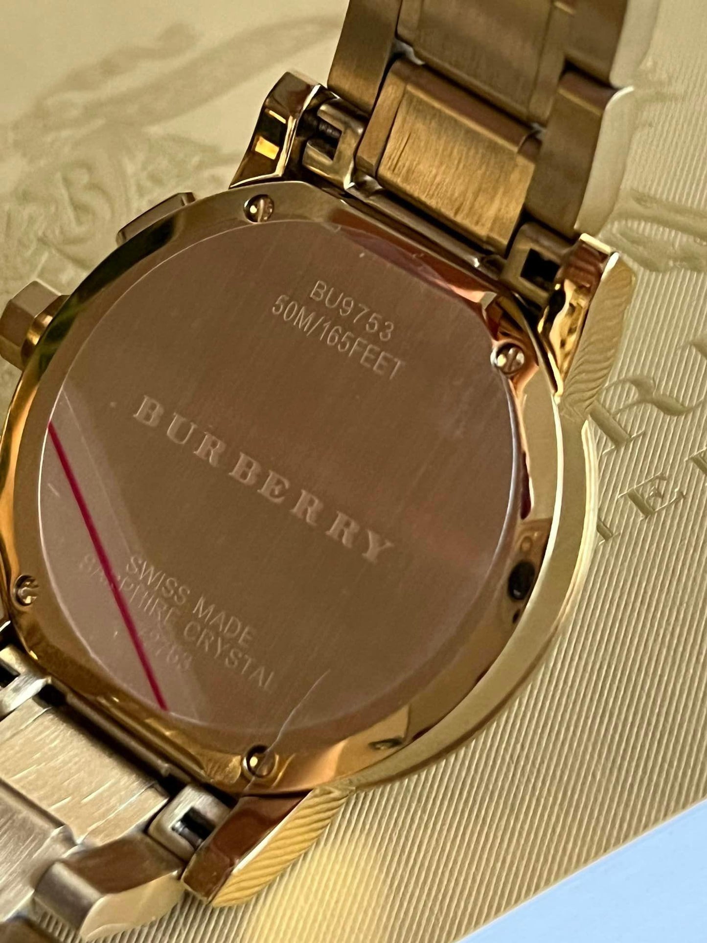 Burberry Unisex The City Gold Stainless Steel Watch