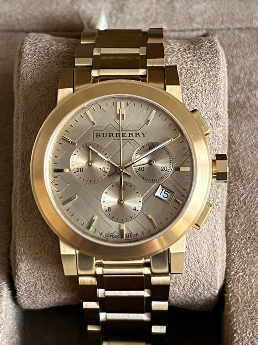 Burberry Unisex The City Gold Stainless Steel Watch