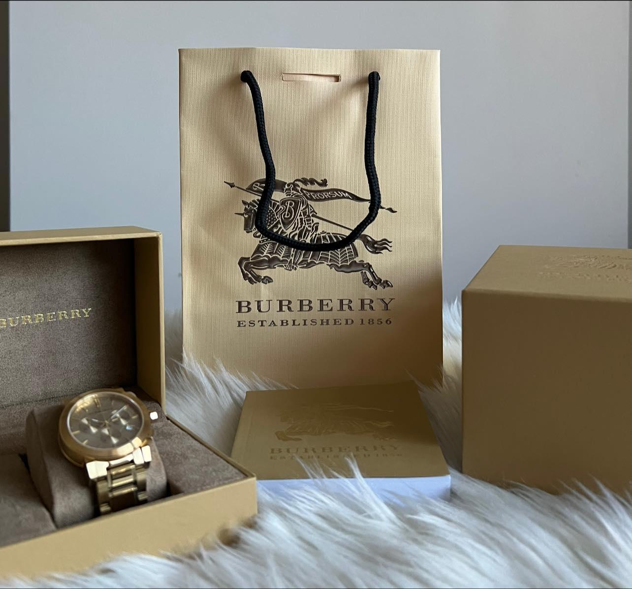 Burberry Unisex The City Gold Stainless Steel Watch