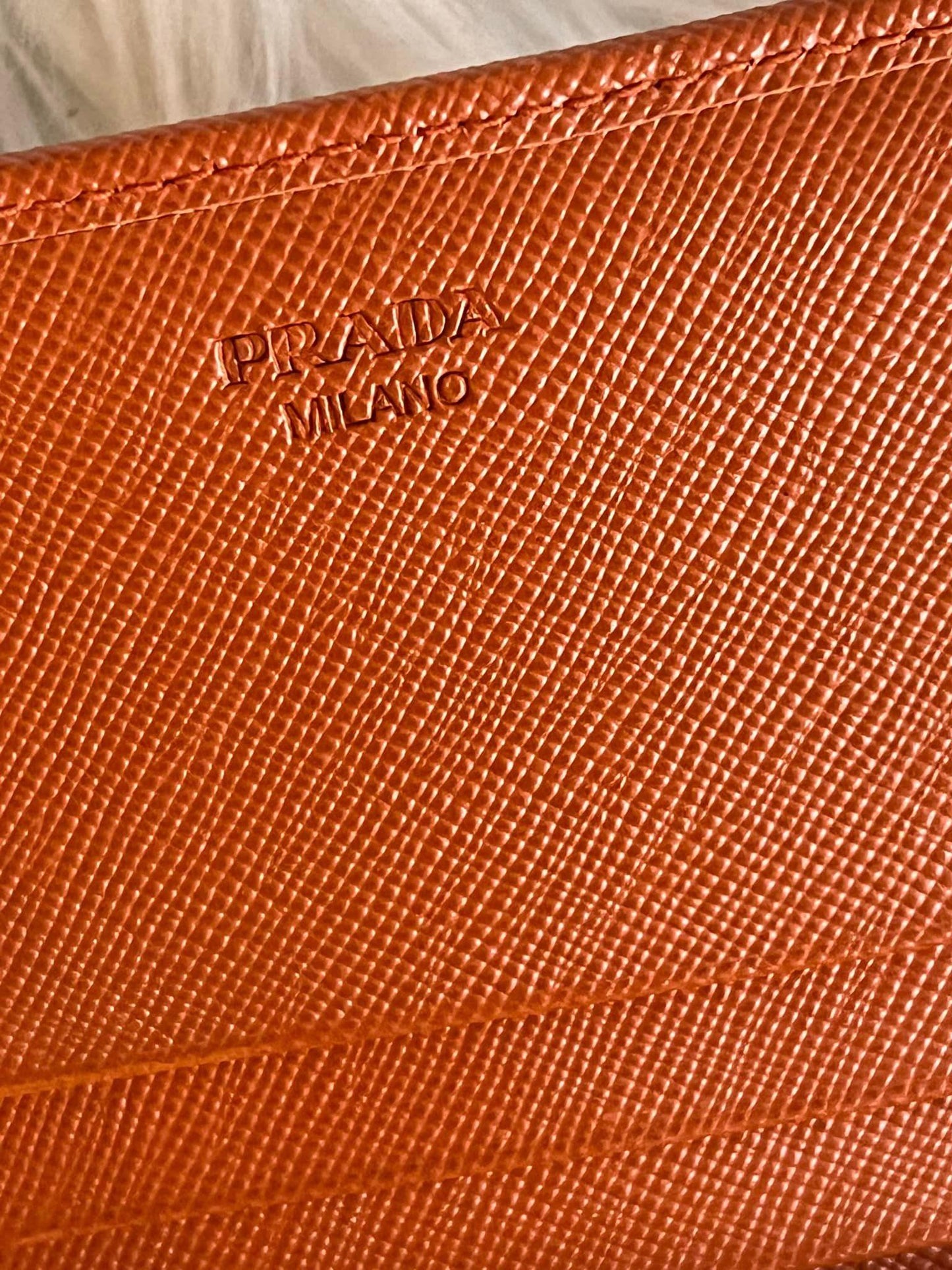 Prada Wallet - Orange