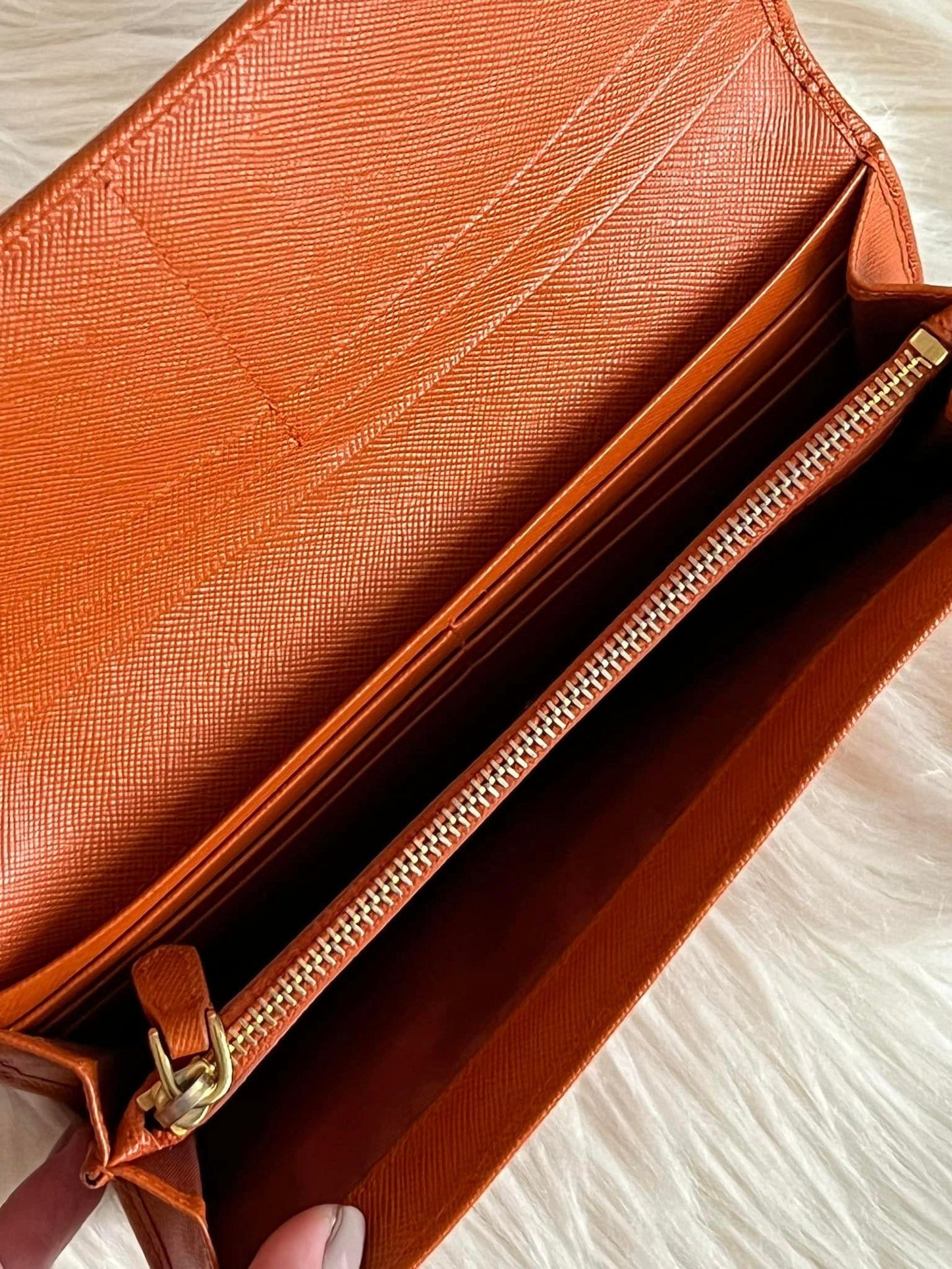 Prada Wallet - Orange