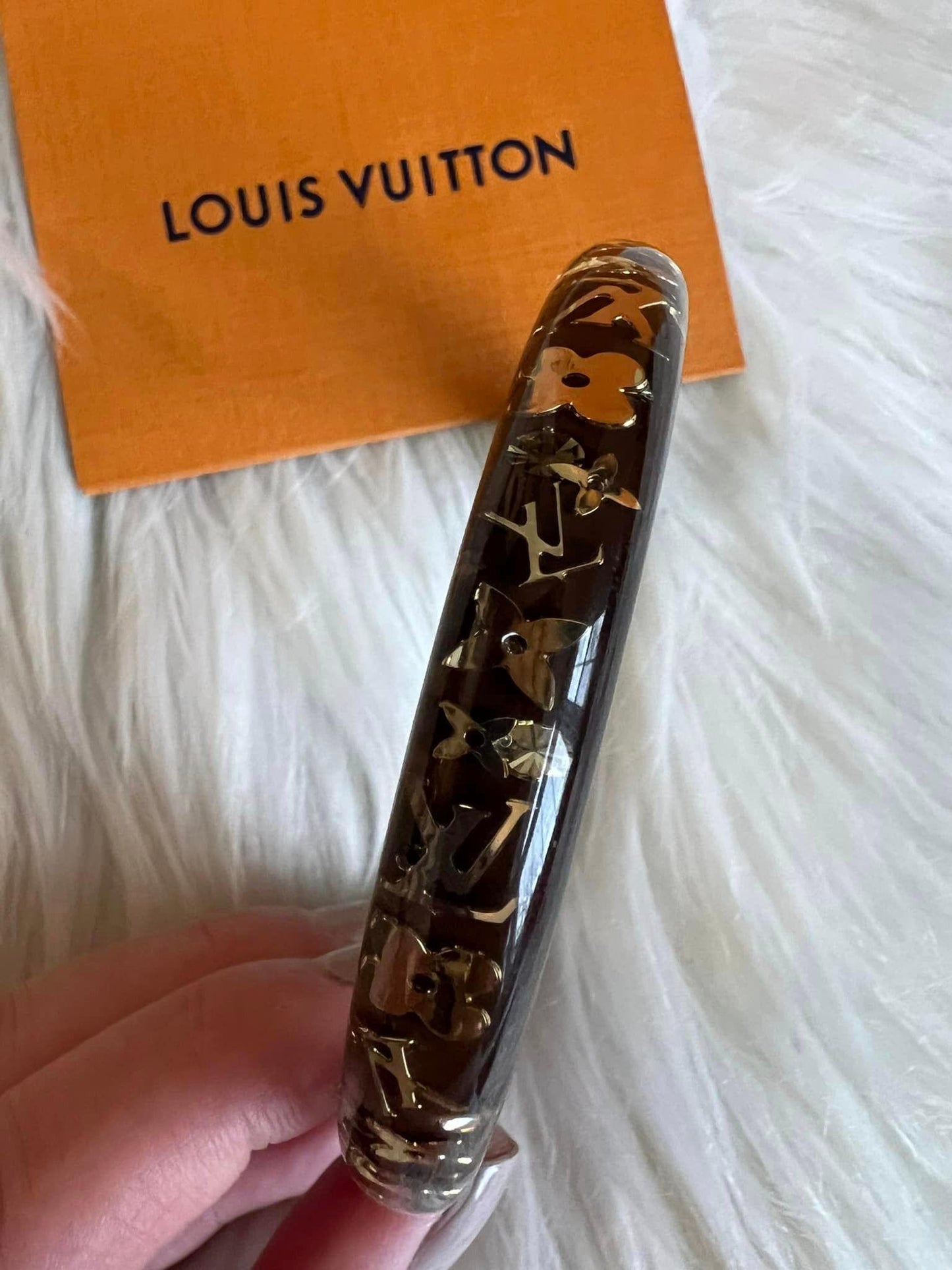 Louis Vuitton Monogram Narrow Inclusion Bangle Bracelet