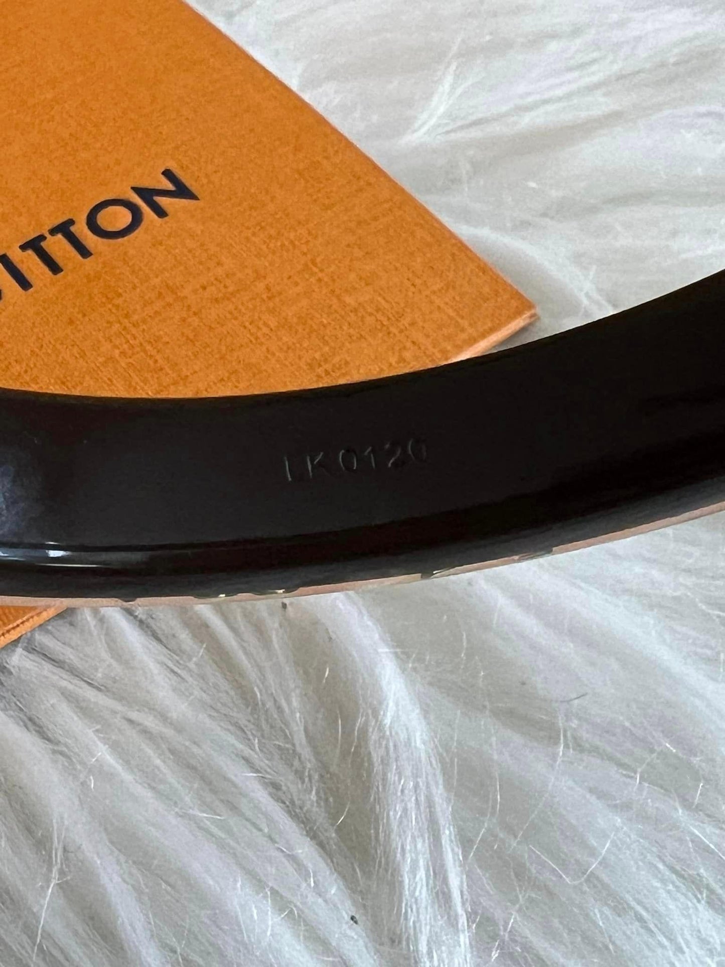 Louis Vuitton Monogram Narrow Inclusion Bangle Bracelet