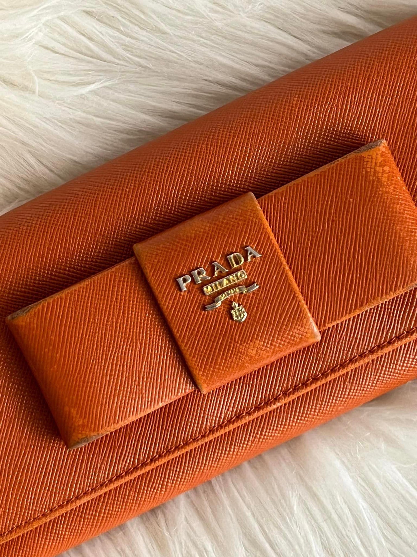 Prada Wallet - Orange