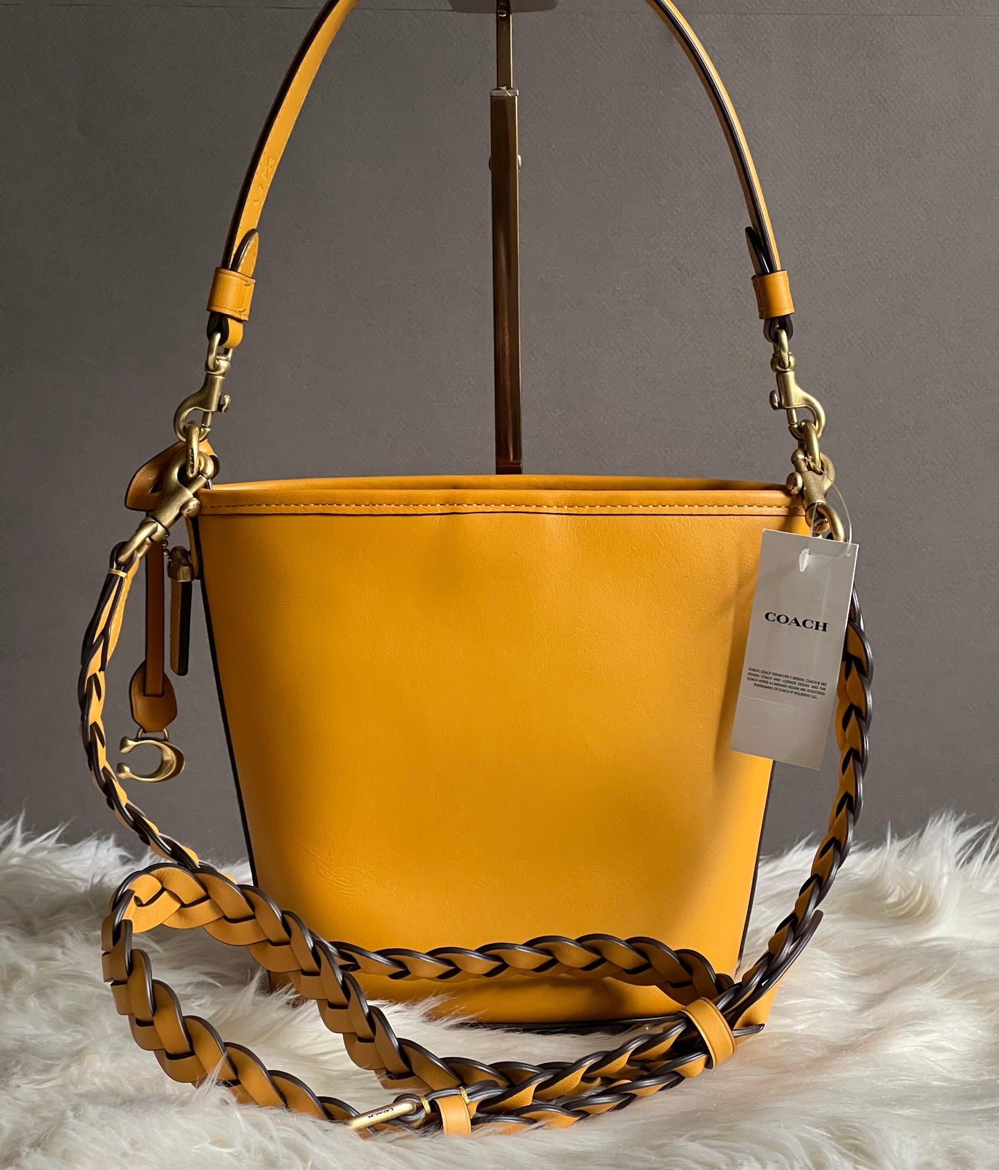Coach Dakota Bucket Bag 16 With Braid