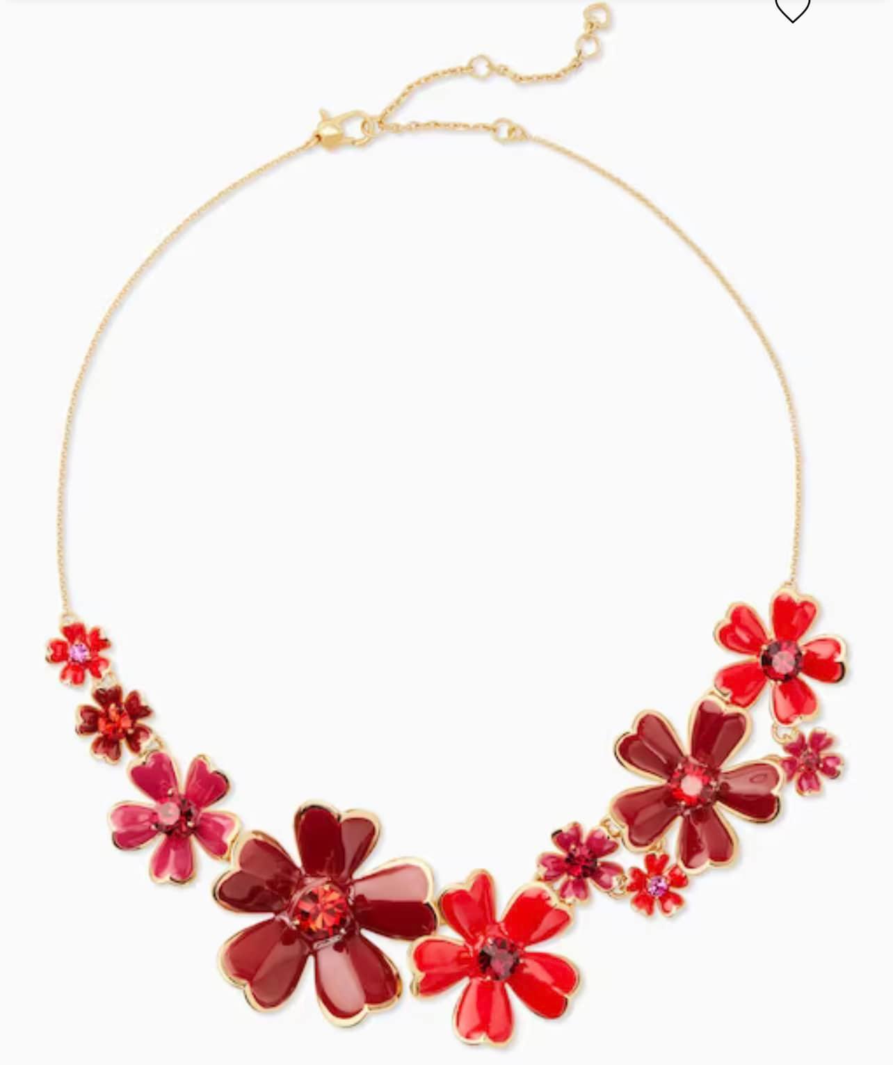 Kate Spade Blushing Blooms Statement Necklace