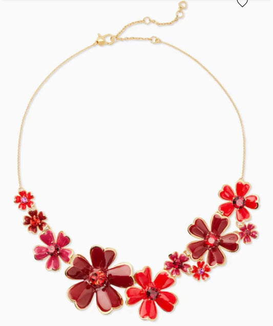 Kate Spade Blushing Blooms Statement Necklace