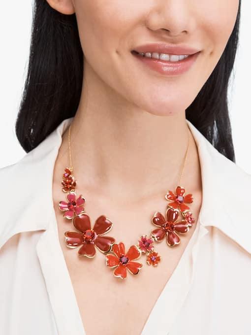 Kate Spade Blushing Blooms Statement Necklace