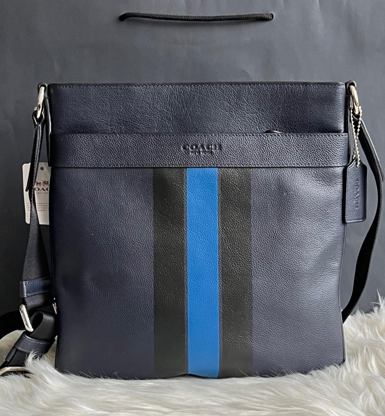 Coach Charles Crossbody in Varsity Leather