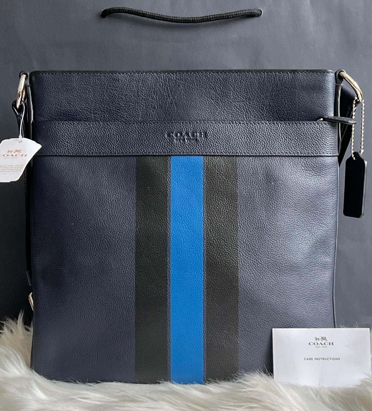 Coach Charles Crossbody in Varsity Leather
