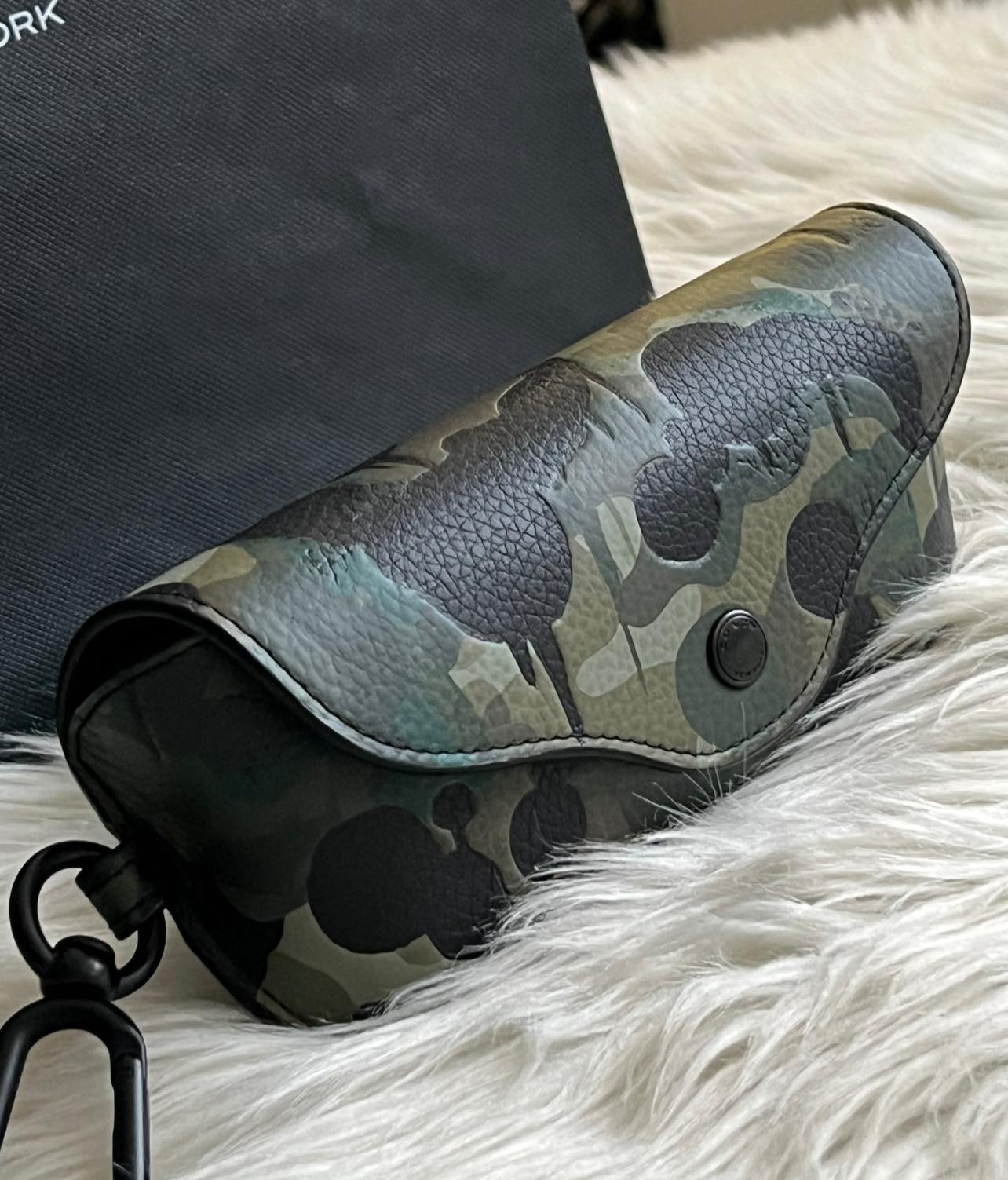 Coach Charter Sunglass Case with Camo Print