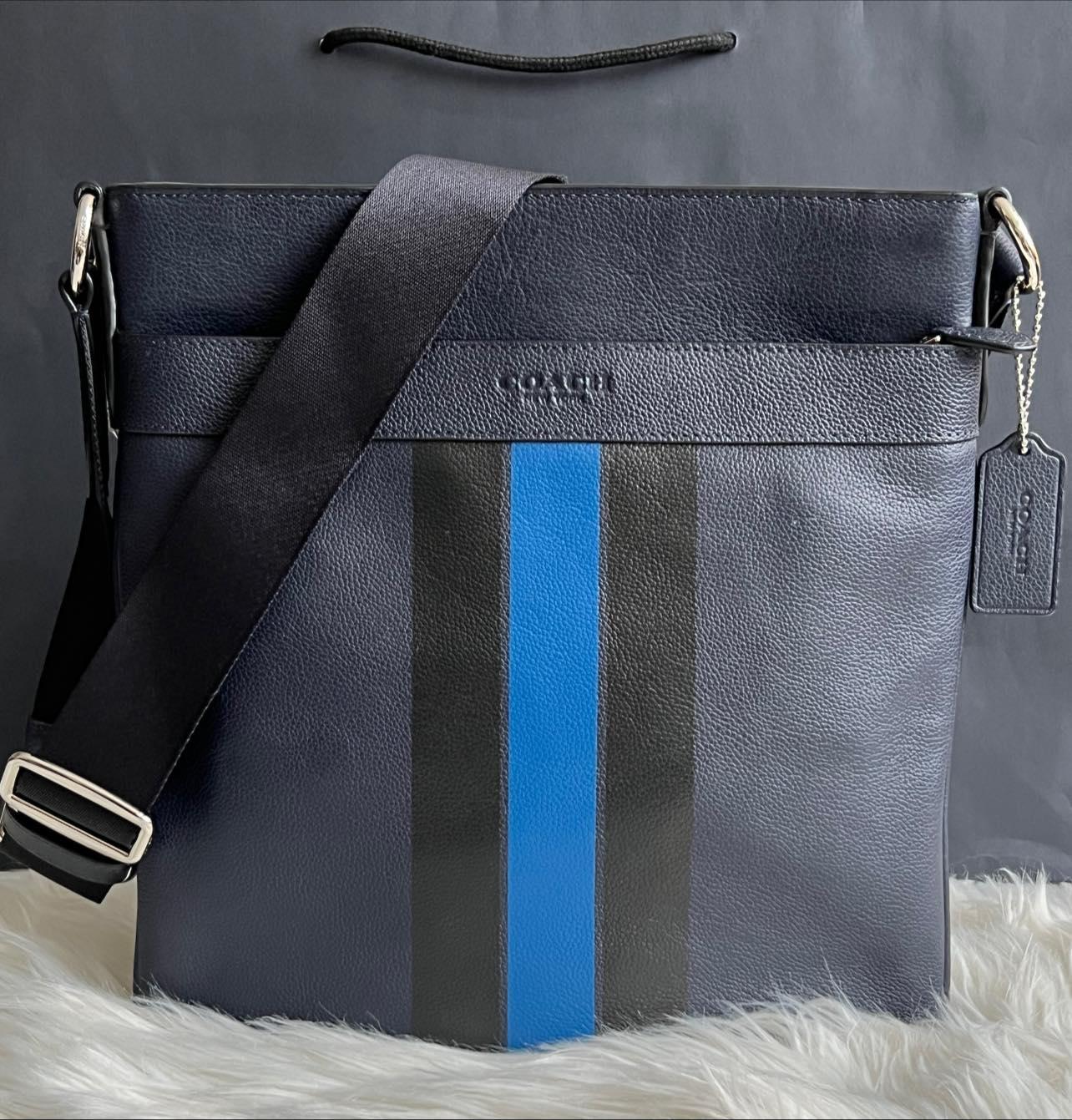 Coach Charles Crossbody in Varsity Leather