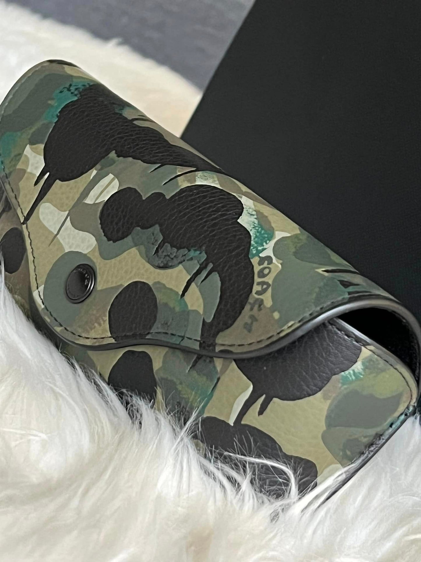 Coach Charter Sunglass Case with Camo Print