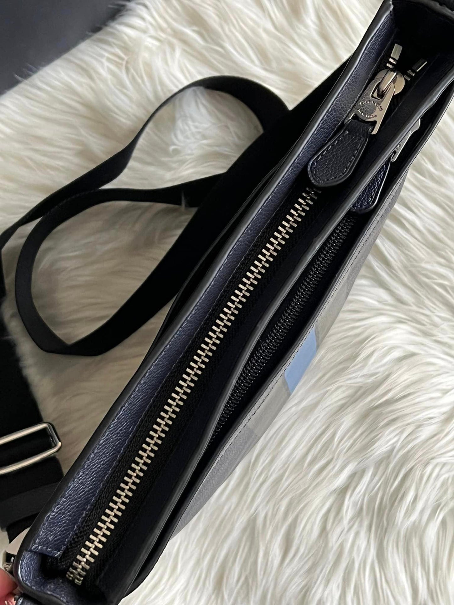 Coach Charles Crossbody in Varsity Leather