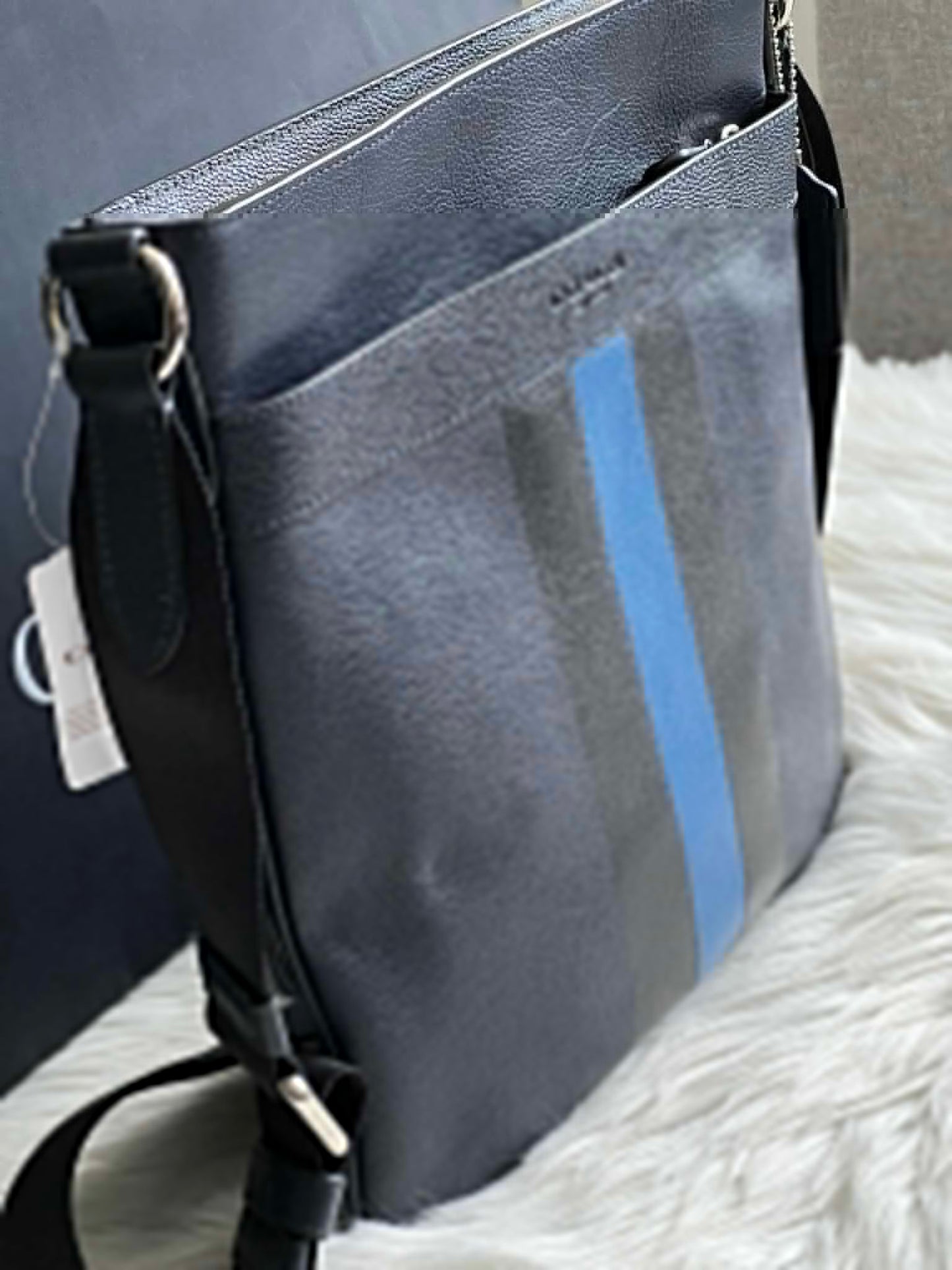 Coach Charles Crossbody in Varsity Leather