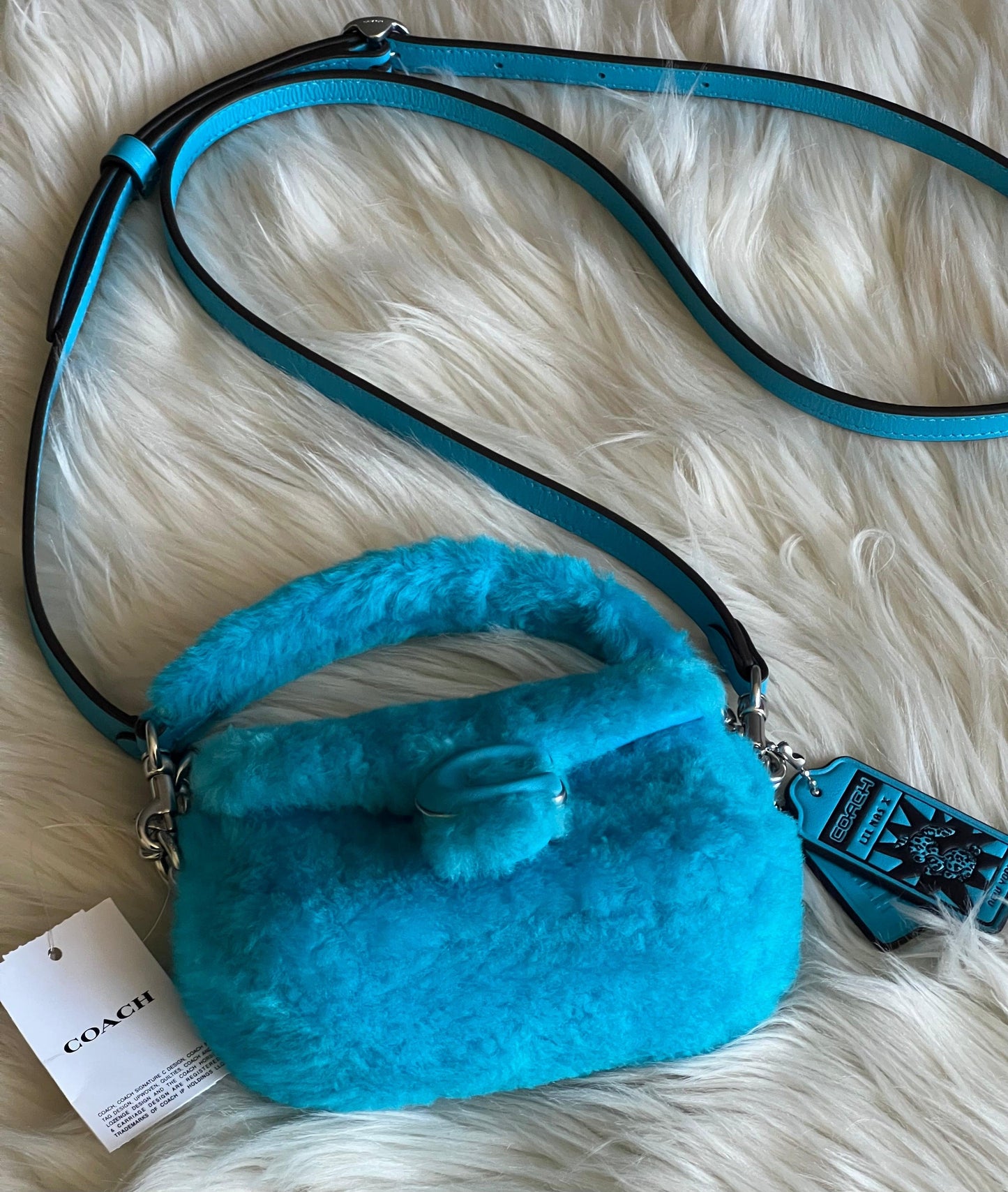 Coach The Lil Nas X Drop Tabby Shoulder Bag 12 in Shearling
