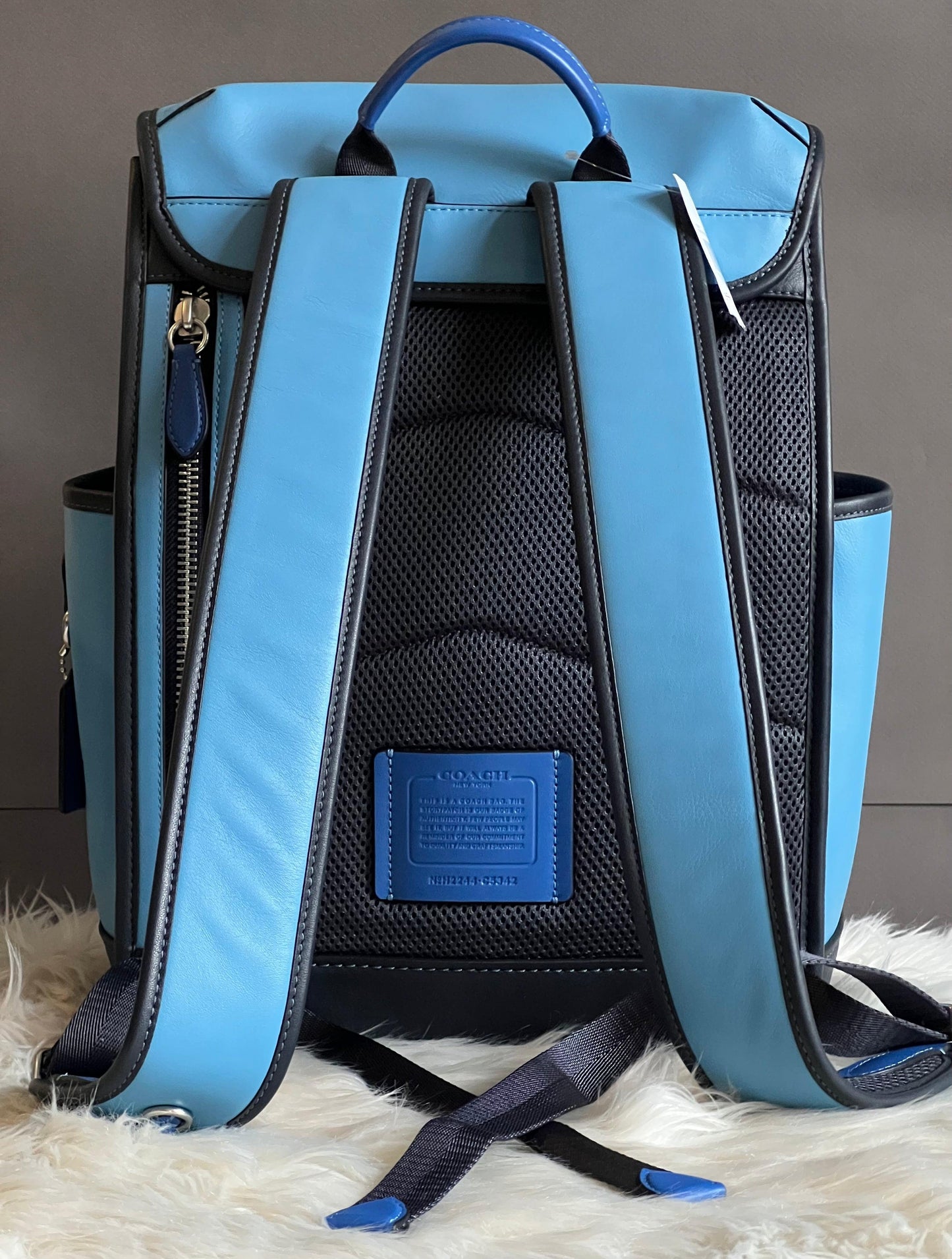 Coach League Flap Backpack in Colorblock