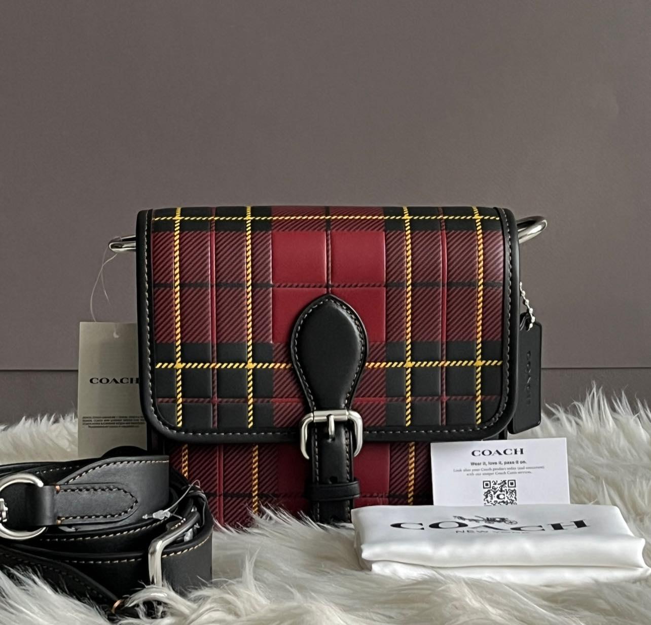 Coach Frankie Crossbody 18 with Plaid Print