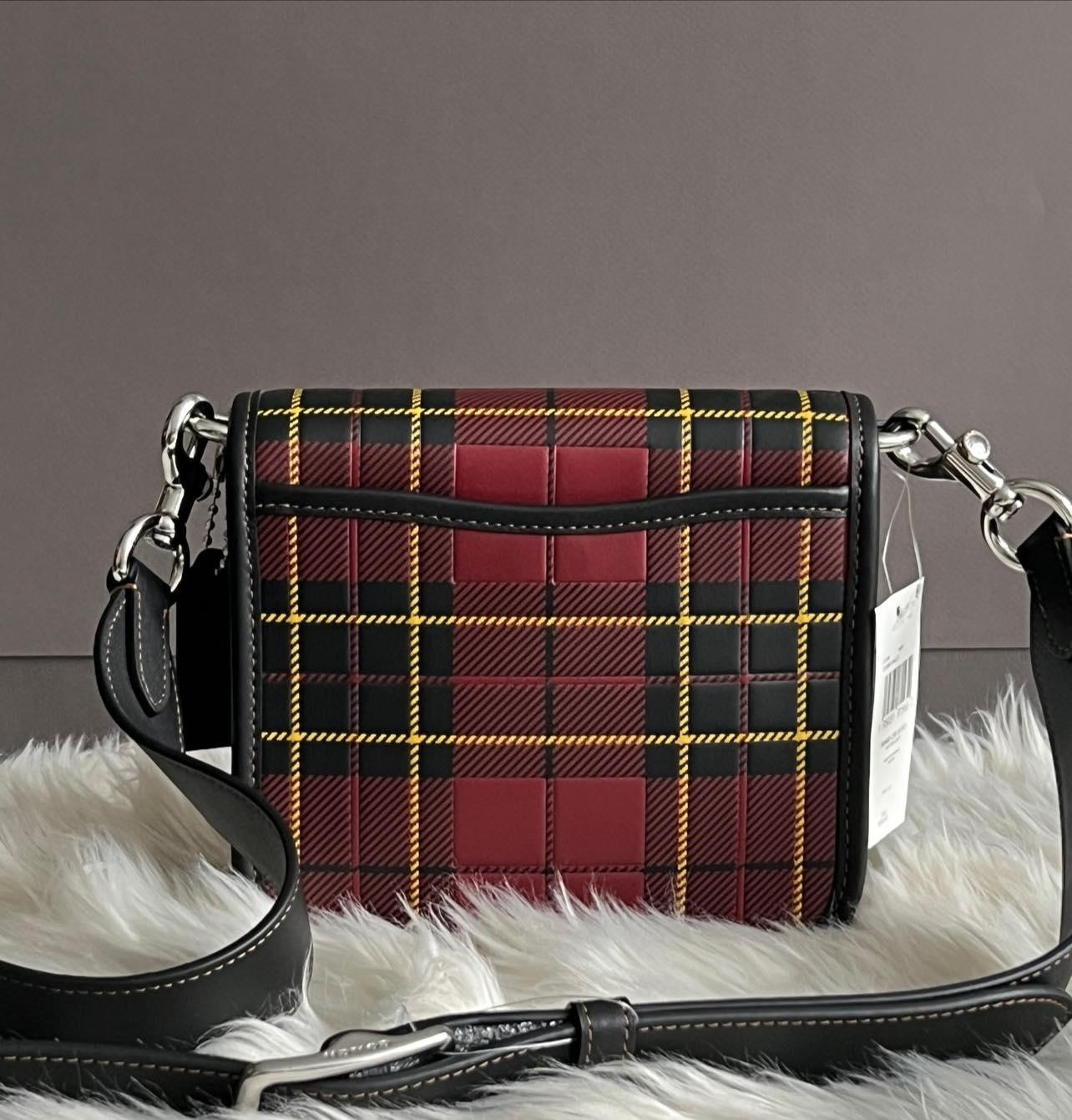 Coach Frankie Crossbody 18 with Plaid Print