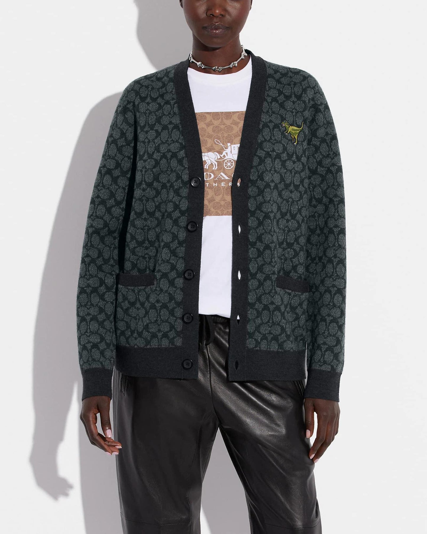 Coach Rexy Cardigan Sweater