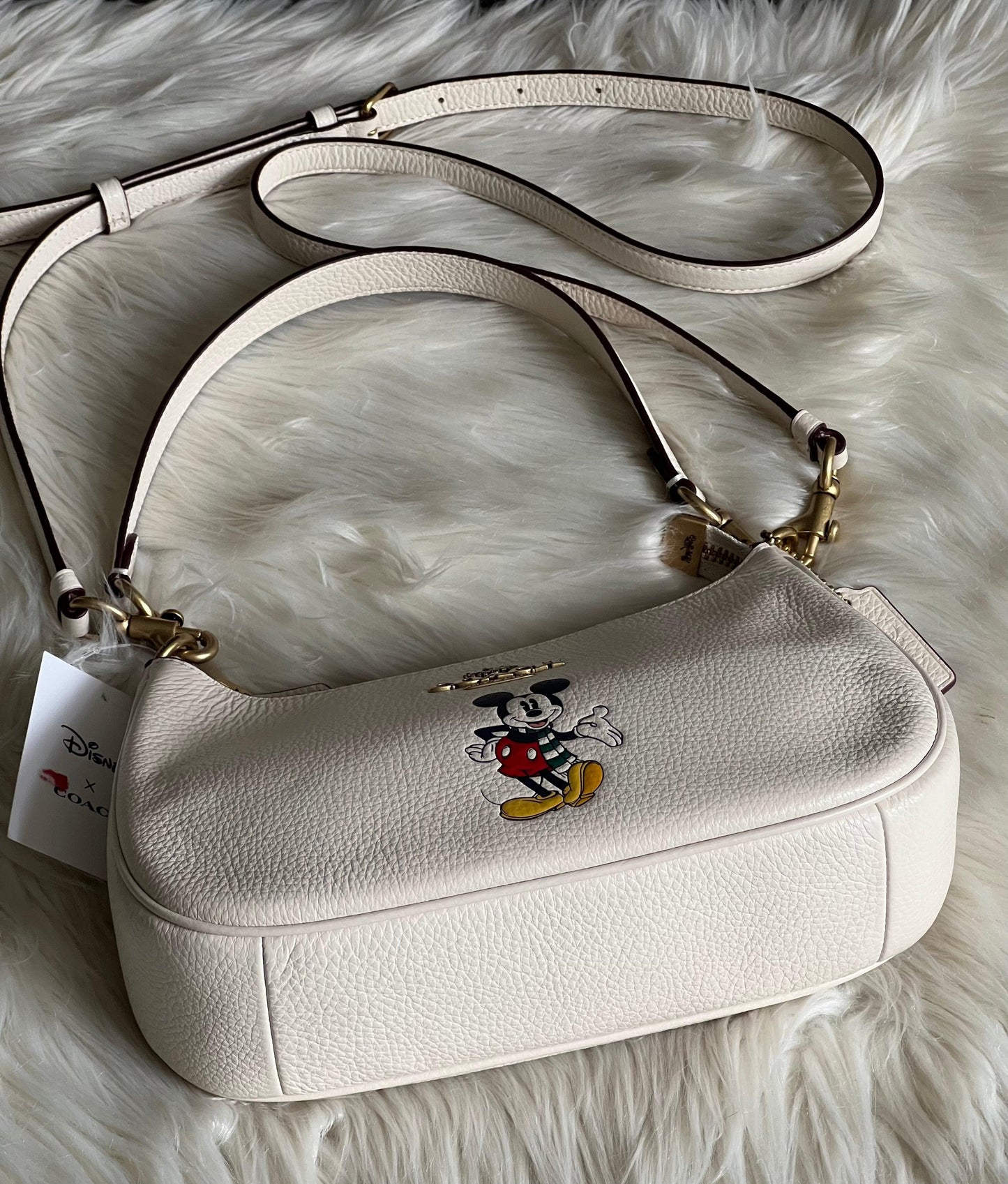 Disney X Coach Teri Shoulder Bag with Mickey Mouse