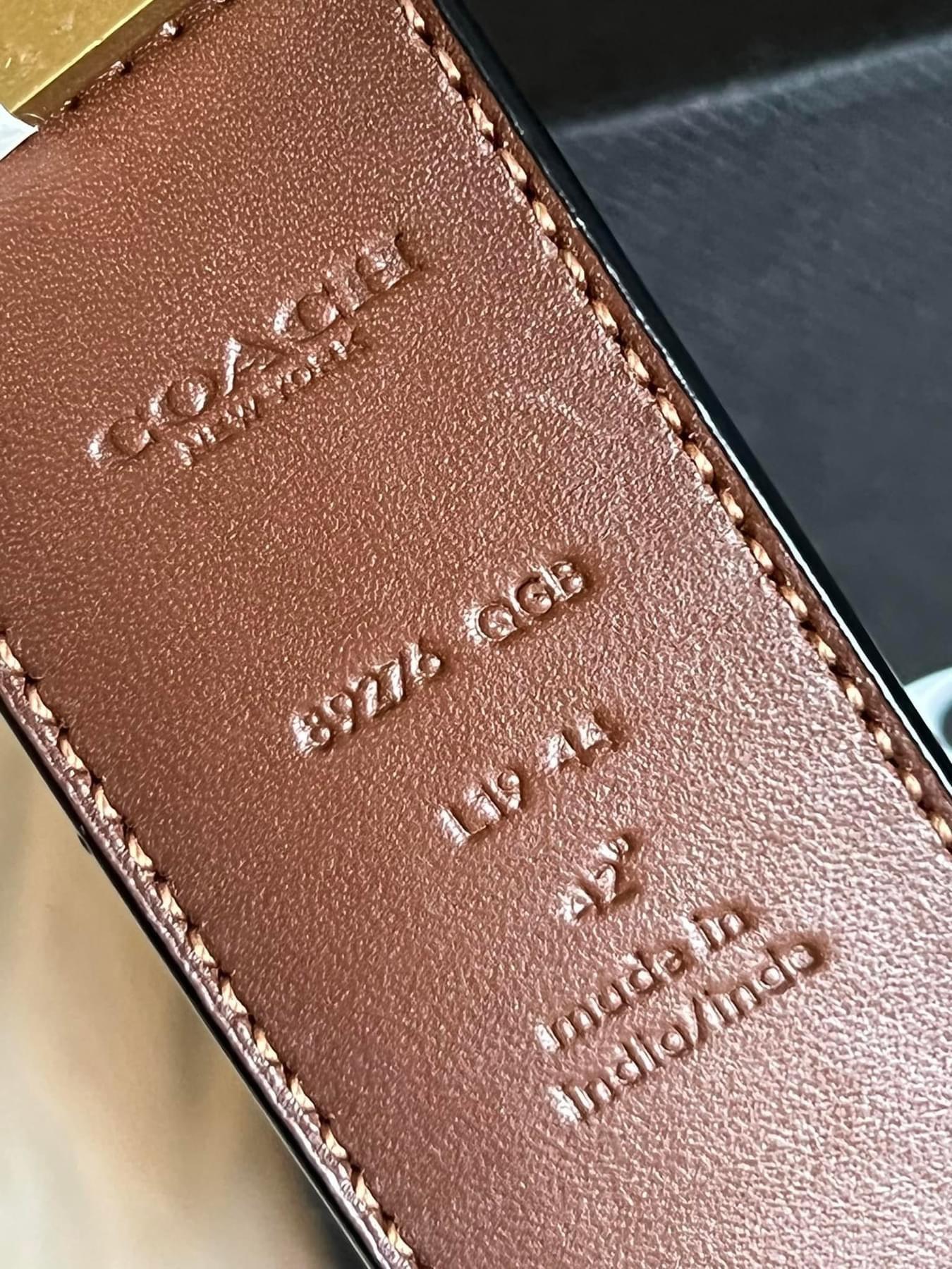 Coach Roller Buckle Cut to Size Reversible Belt