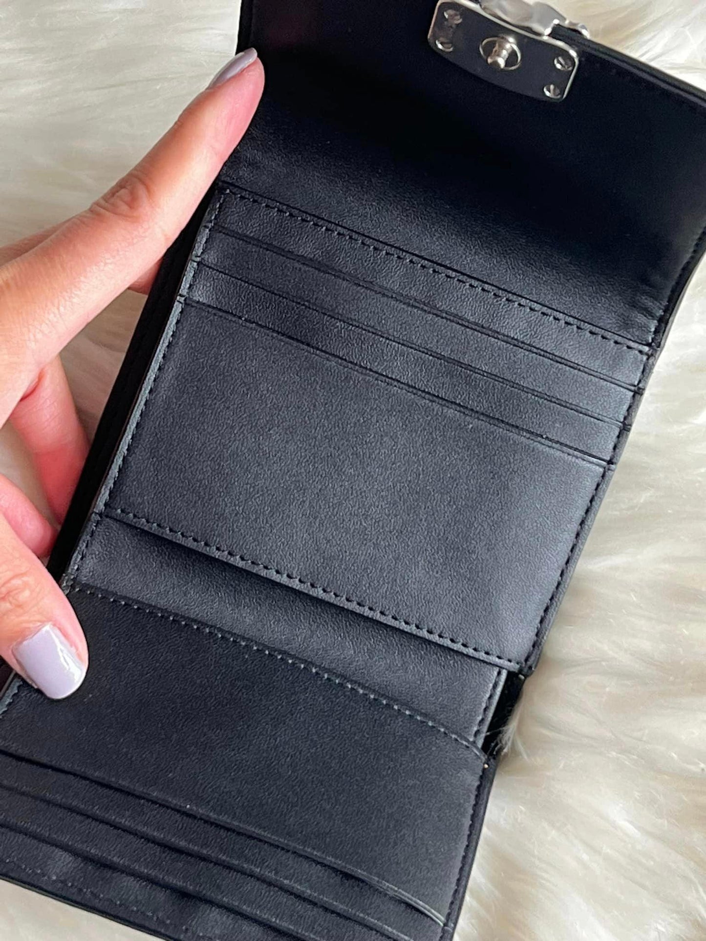 Coach Bandit Wallet with Plaid Print